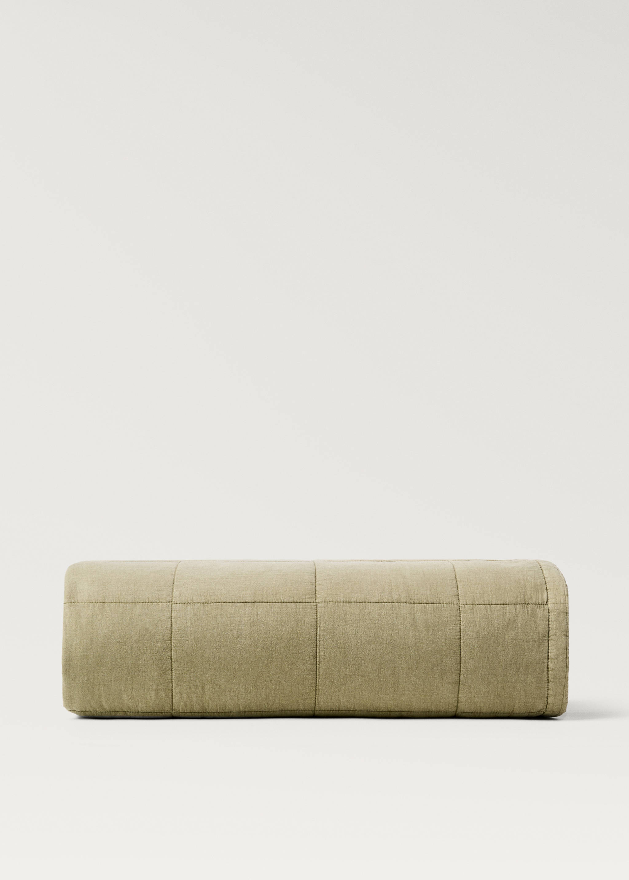 Cotton check garment-dyed quilt for 130/150cm bed - Article without model