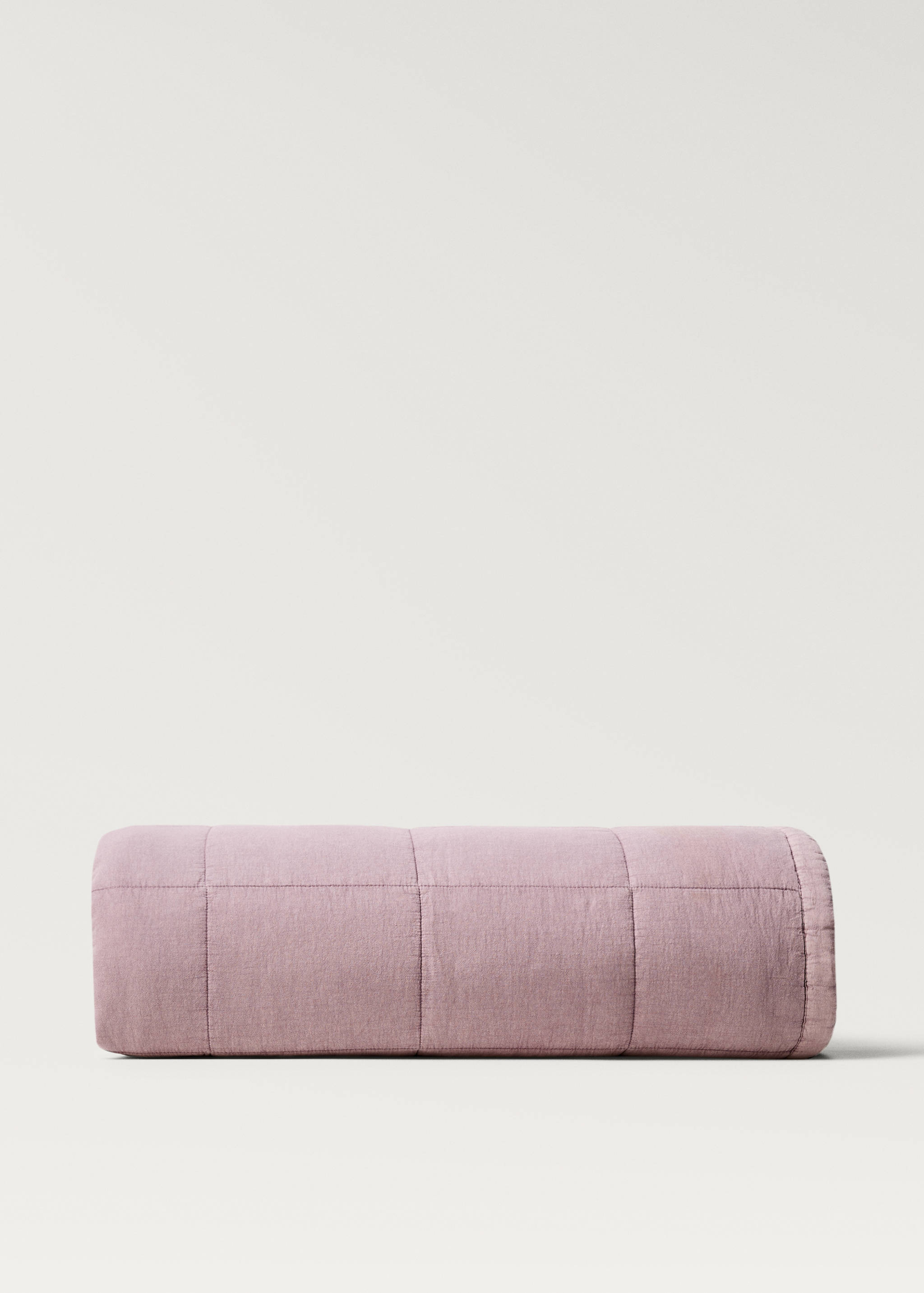 Cotton check garment-dyed quilt for 130/150cm bed - Article without model