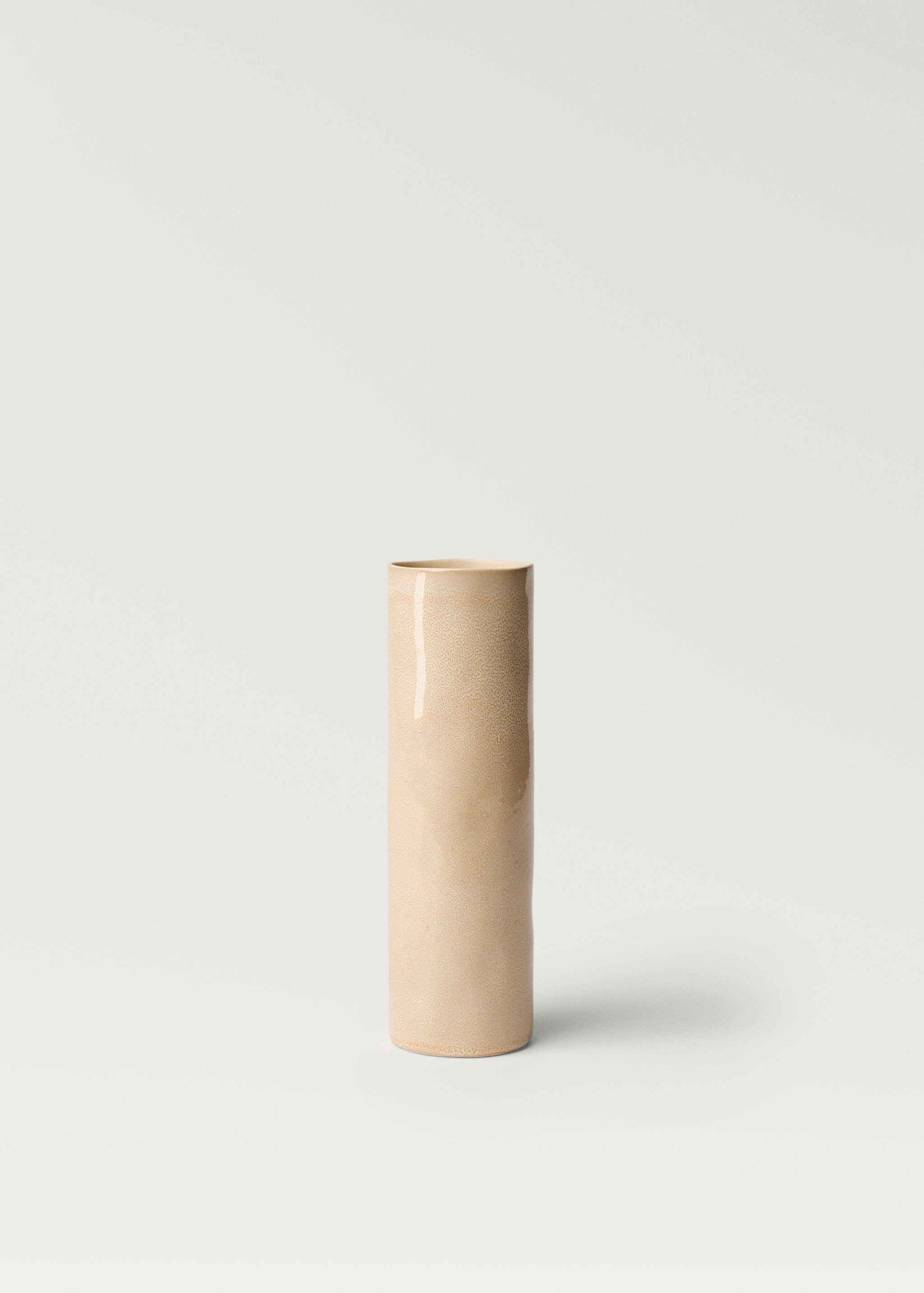 Medium cylindrical stoneware vase - Article without model