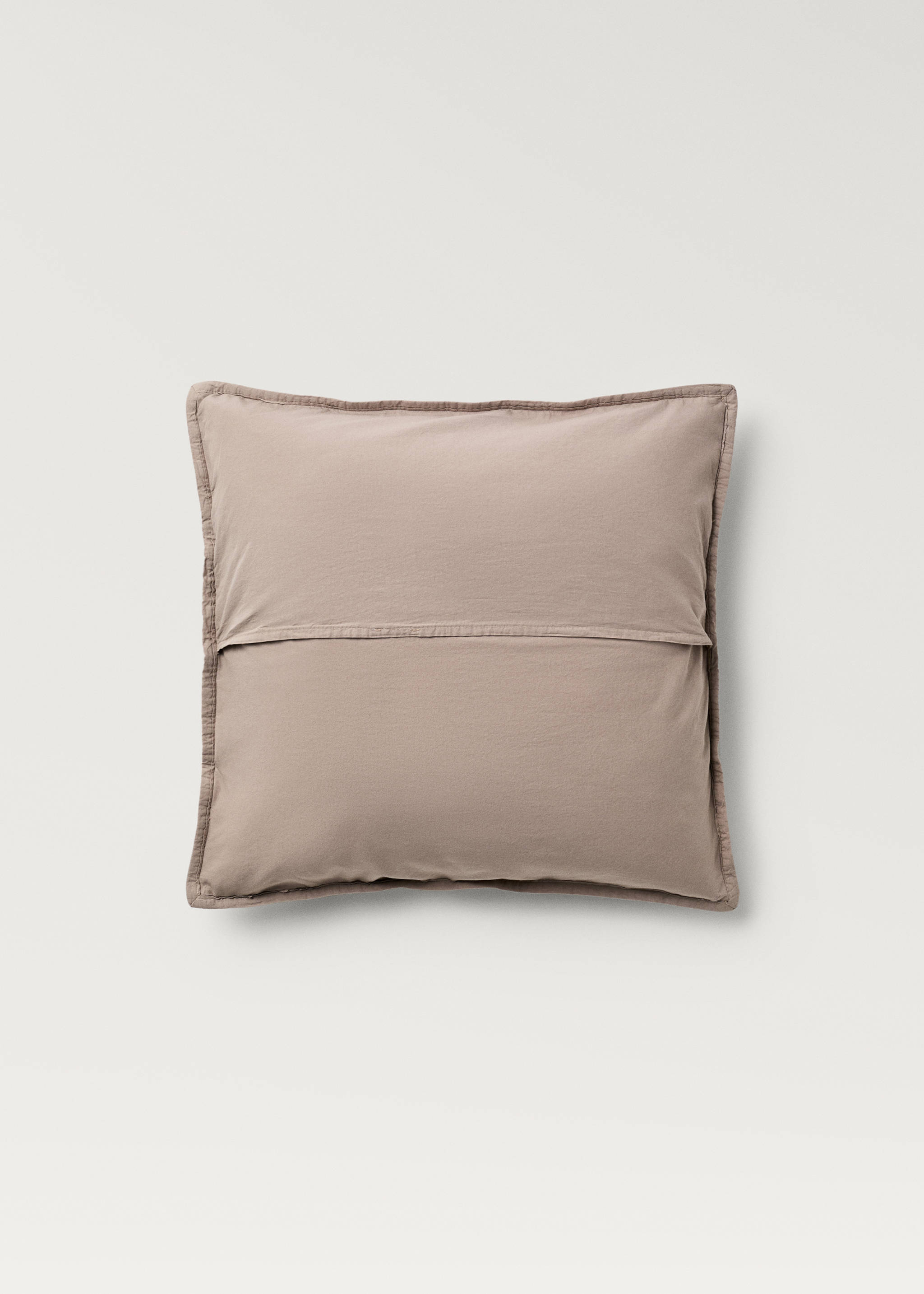 Poszewka na jaśka z bawełnianego perkalu farbowana po uszyciu w kratkę 50 x 50 cm - Szczegóły artykułu 1