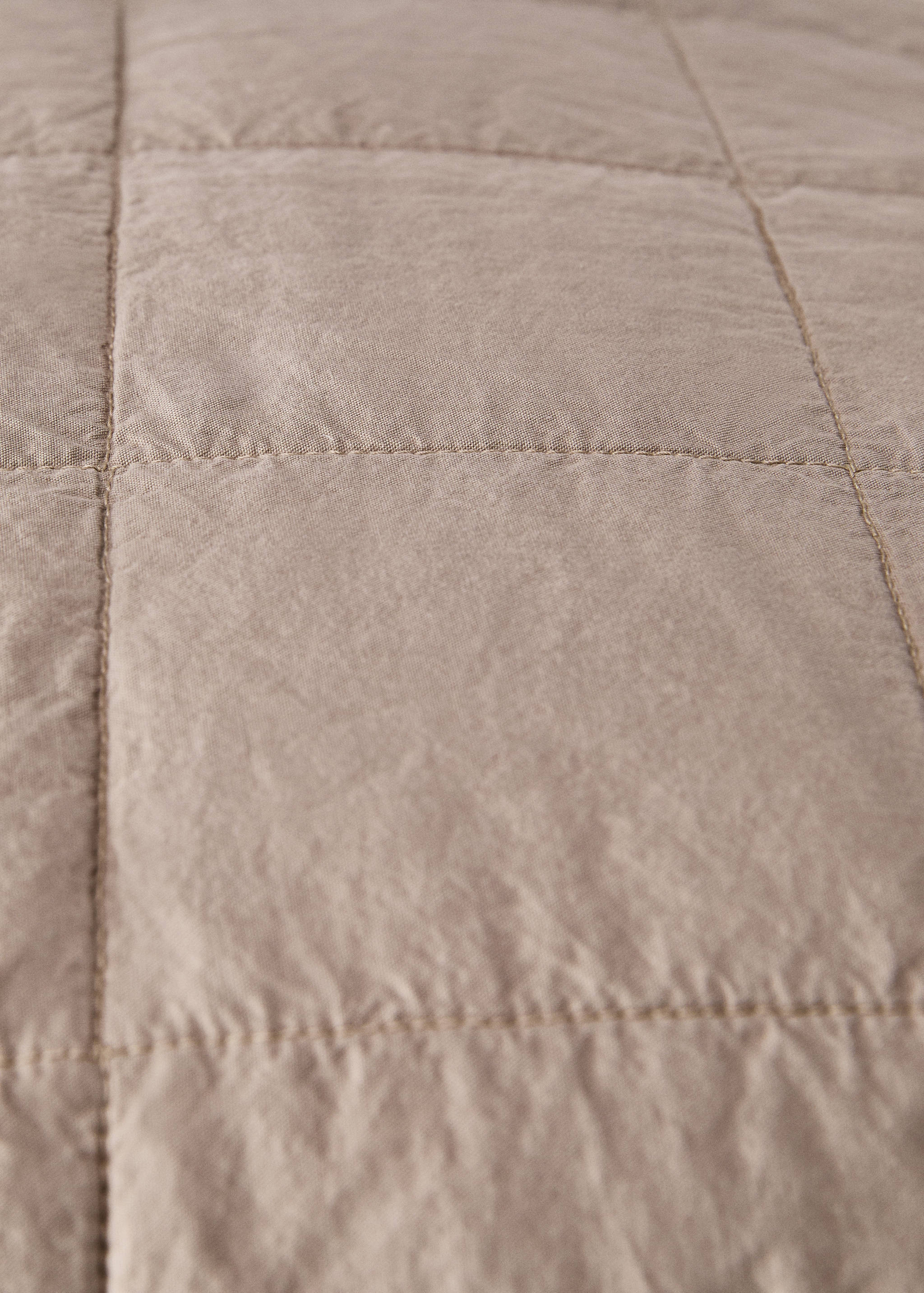 Poszewka na jaśka z bawełnianego perkalu farbowana po uszyciu w kratkę 50 x 50 cm - Szczegóły artykułu 2