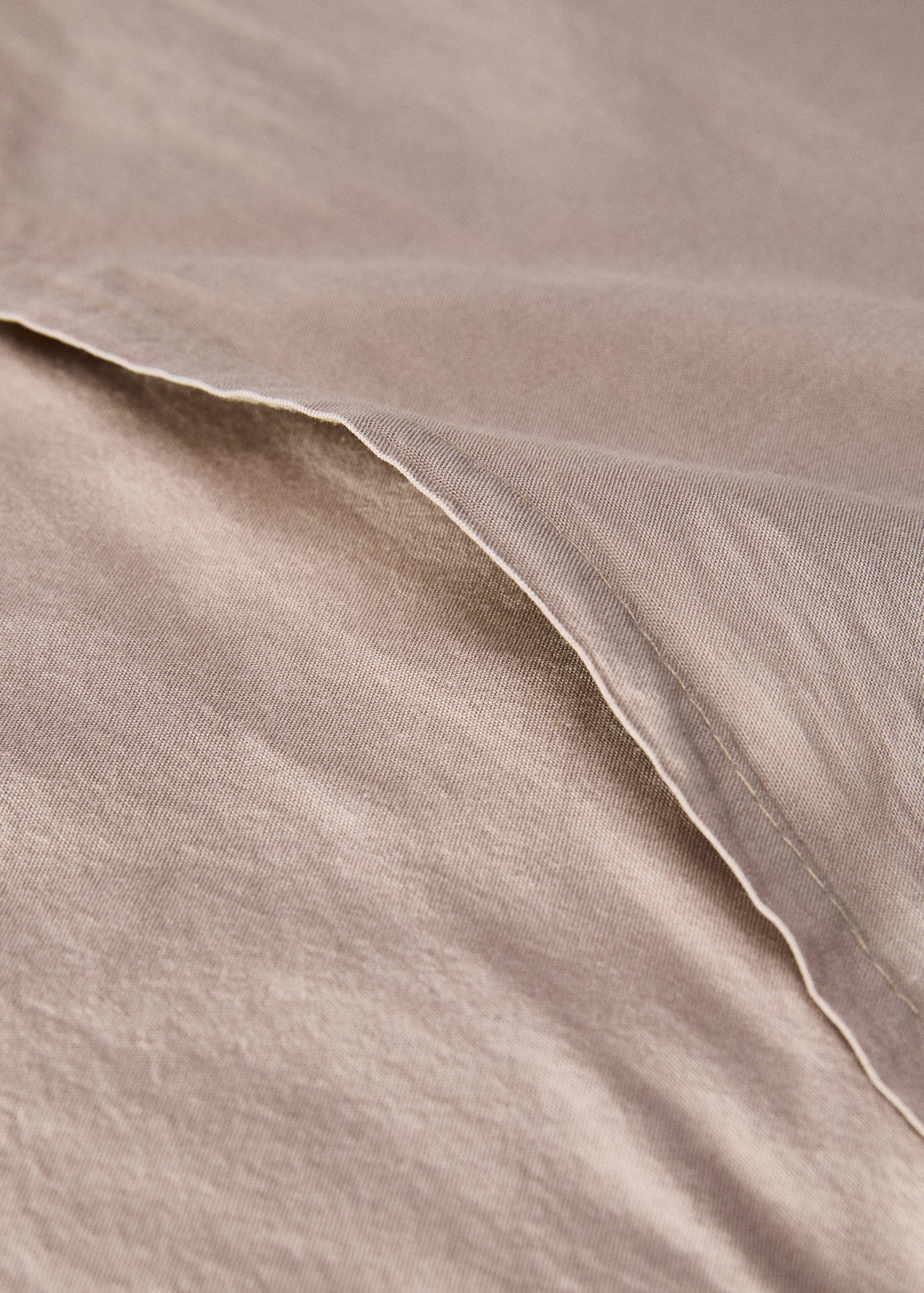 Poszewka na jaśka z bawełnianego perkalu farbowana po uszyciu w kratkę 50 x 50 cm - Szczegóły artykułu 4