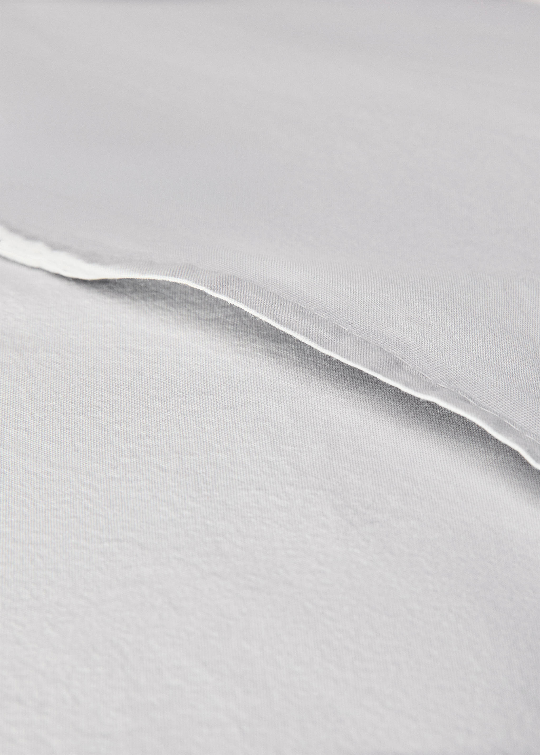 Cotton percale garment-dyed check cushion cover, 50x50 cm - Details of the article 4