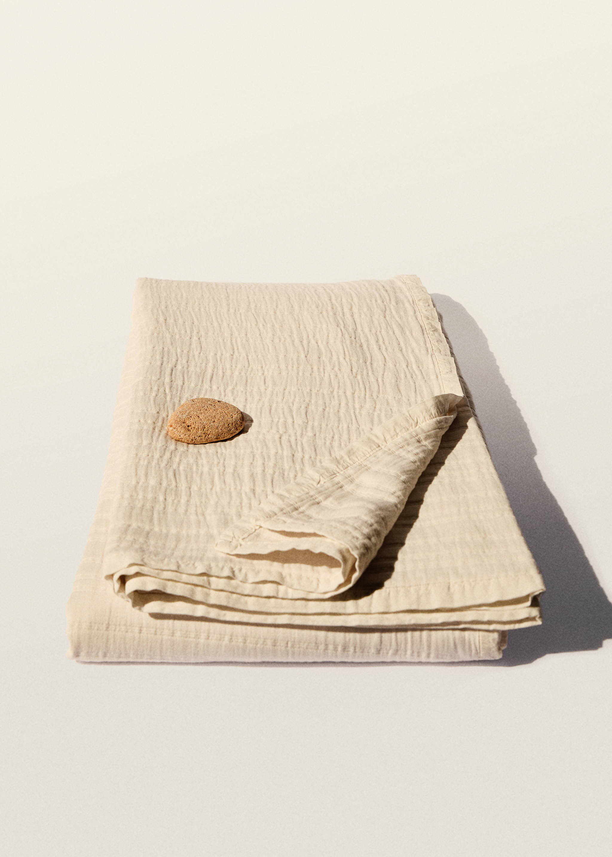 Gestreept jacquard katoenen sprei, bed 180/200 cm - Detail van het artikel 8