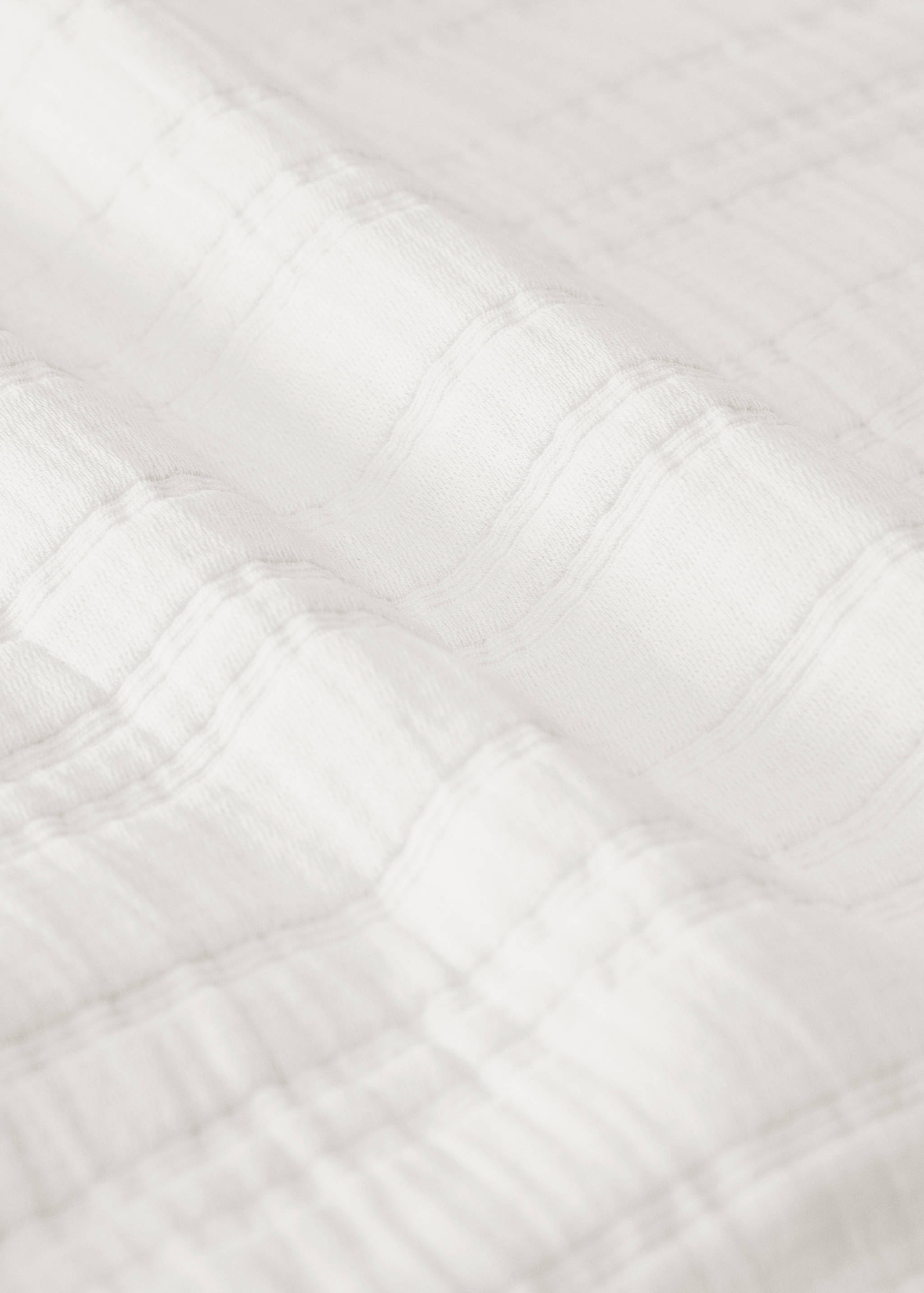 Gestreept jacquard katoenen sprei, bed 180/200 cm - Detail van het artikel 2