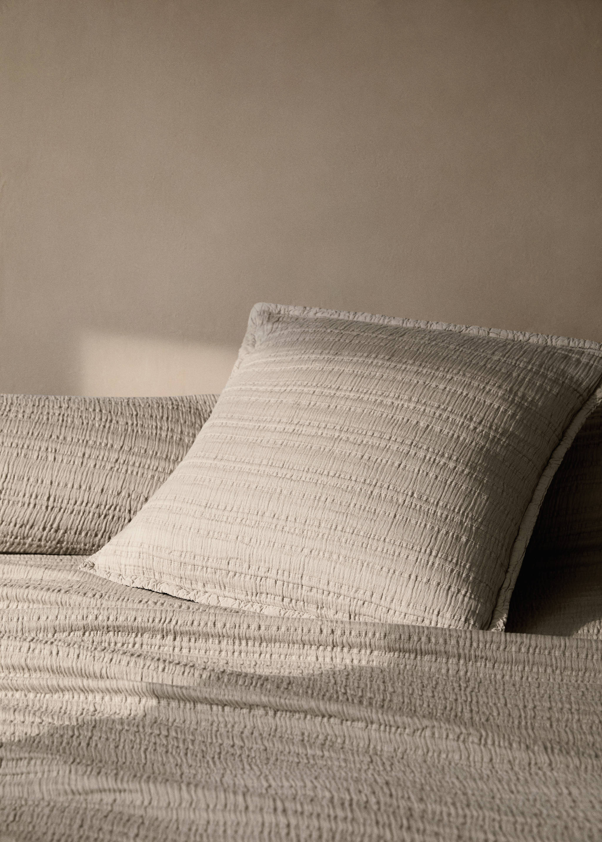 Couvre-lit coton jacquard à rayures lit 180/200 cm - Détail de l'article 7