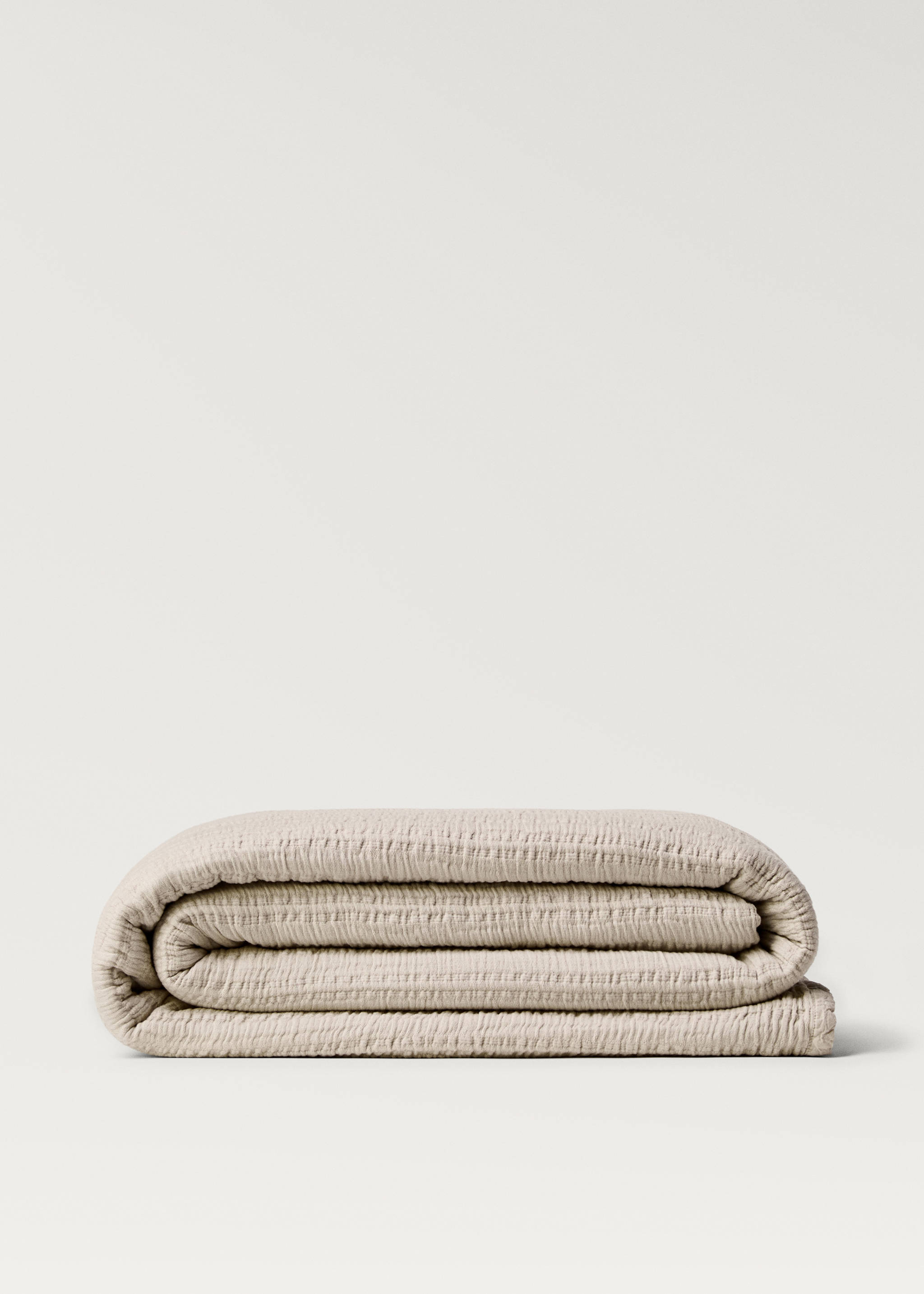 Couvre-lit coton jacquard à rayures lit 180/200 cm - Article sans modèle