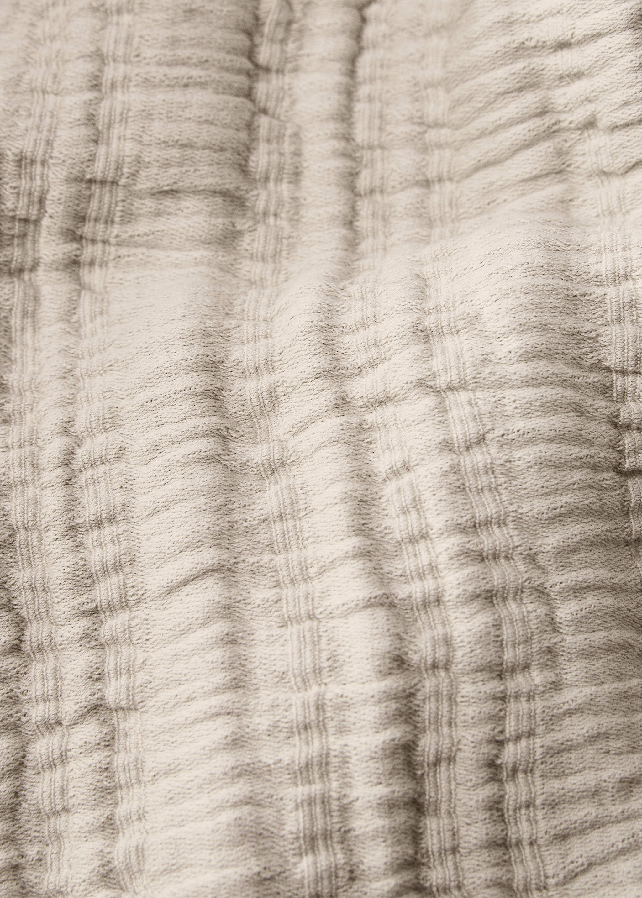 Couvre-lit coton jacquard à rayures lit 180/200 cm - Détail de l'article 1