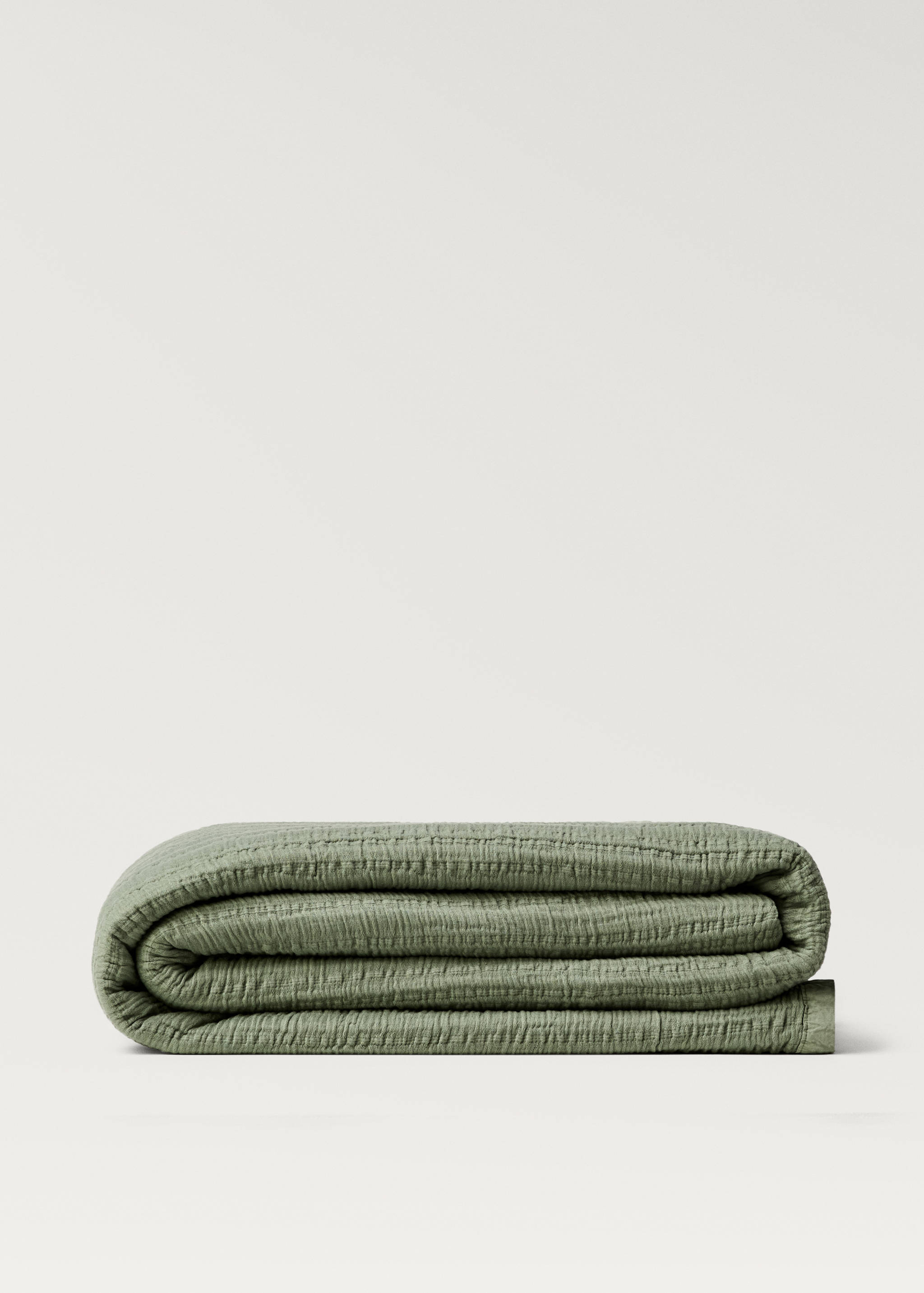 Couvre-lit coton jacquard à rayures lit 180/200 cm - Article sans modèle