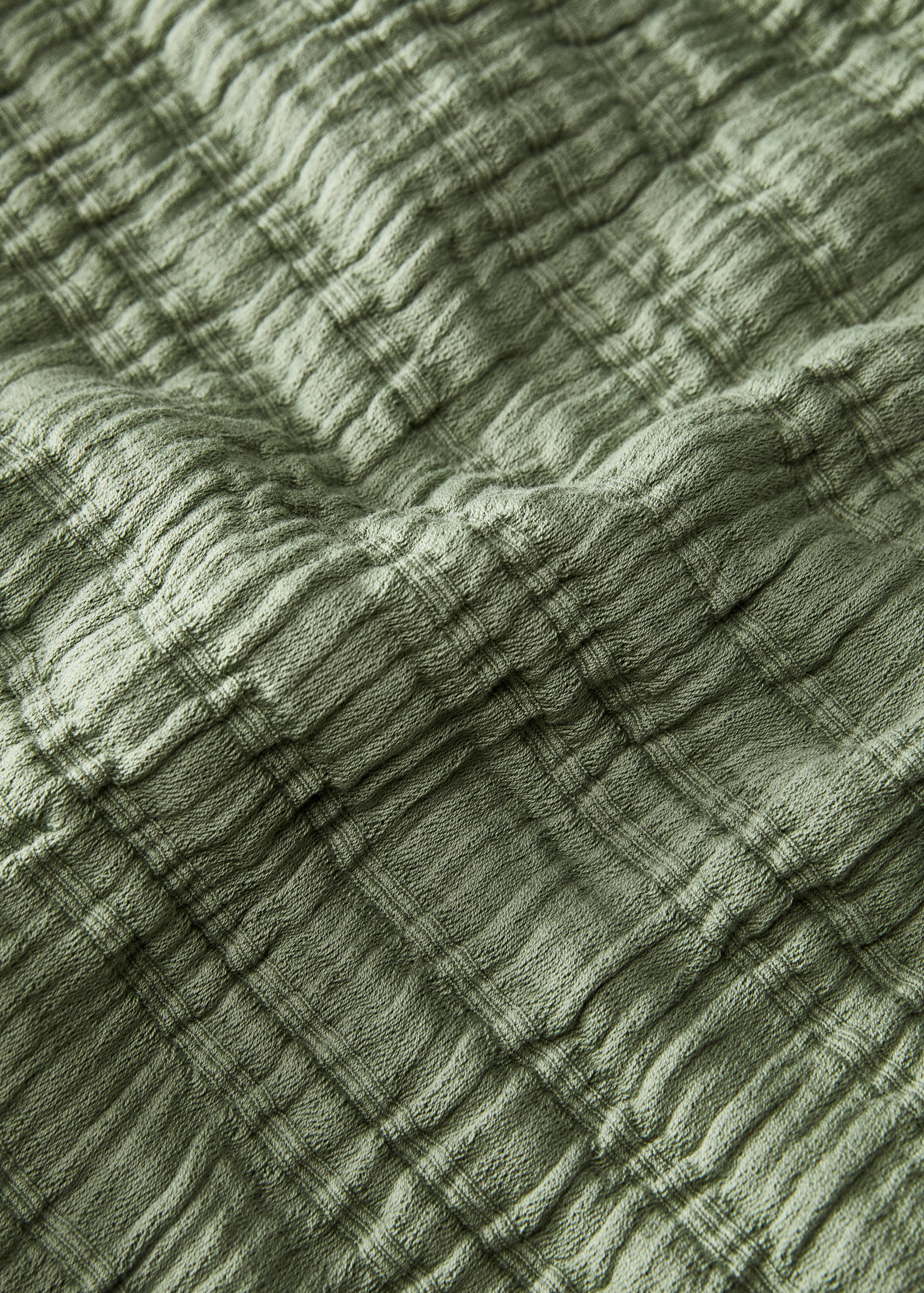 Couvre-lit coton jacquard à rayures lit 180/200 cm - Détail de l'article 1