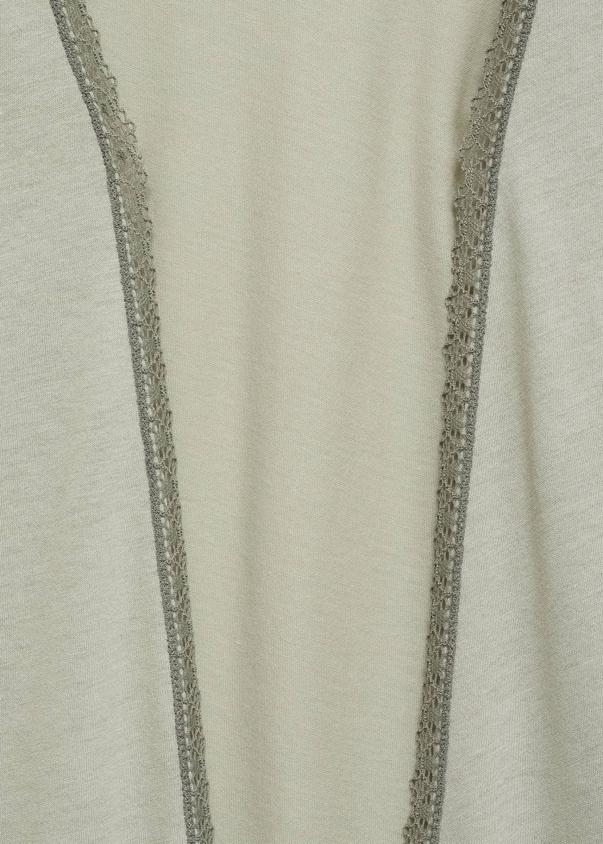 Cotton robe with contrasting lace — Aqua Green
