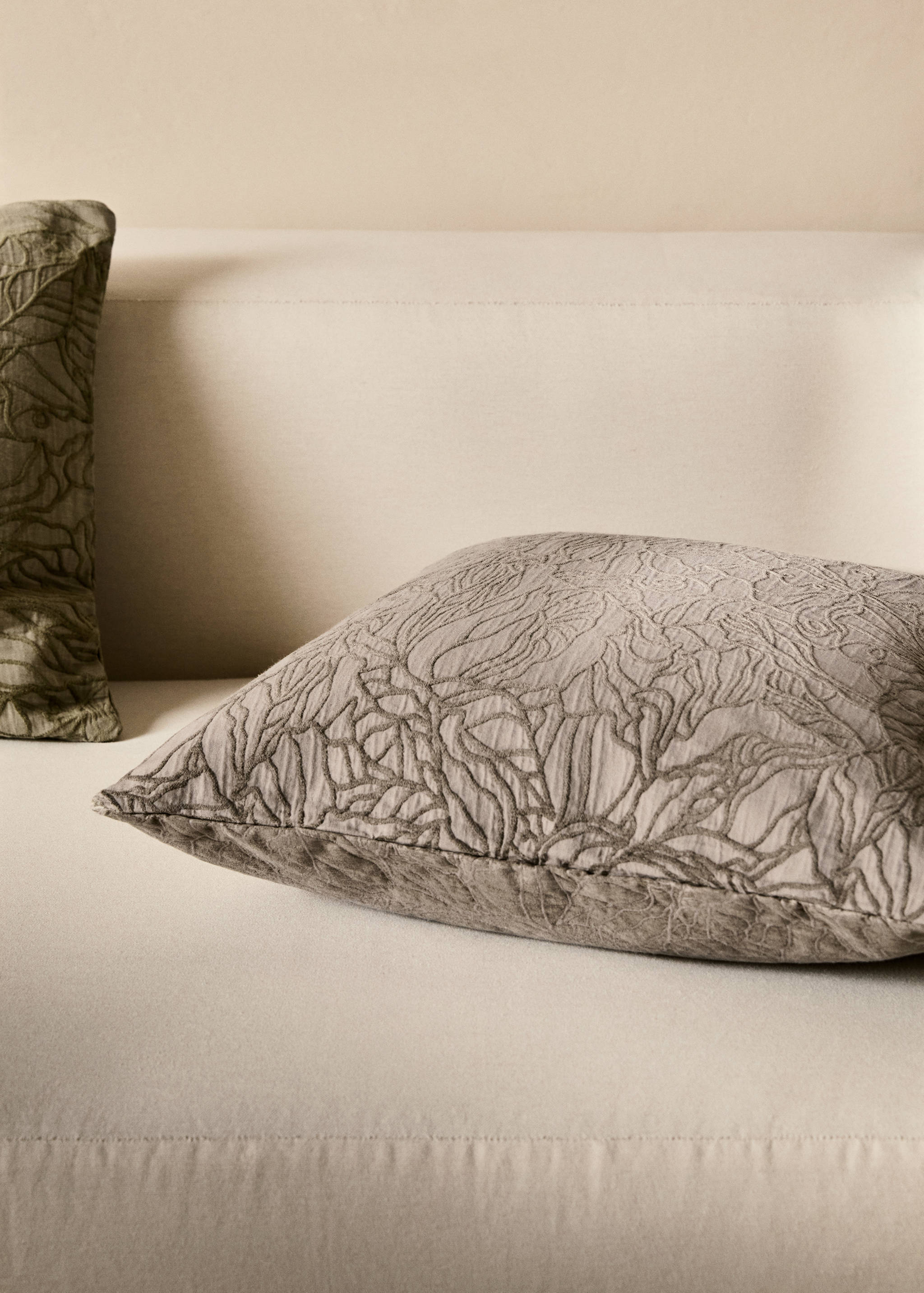 Jacquard fabric cushion cover 50x50 cm - General plane