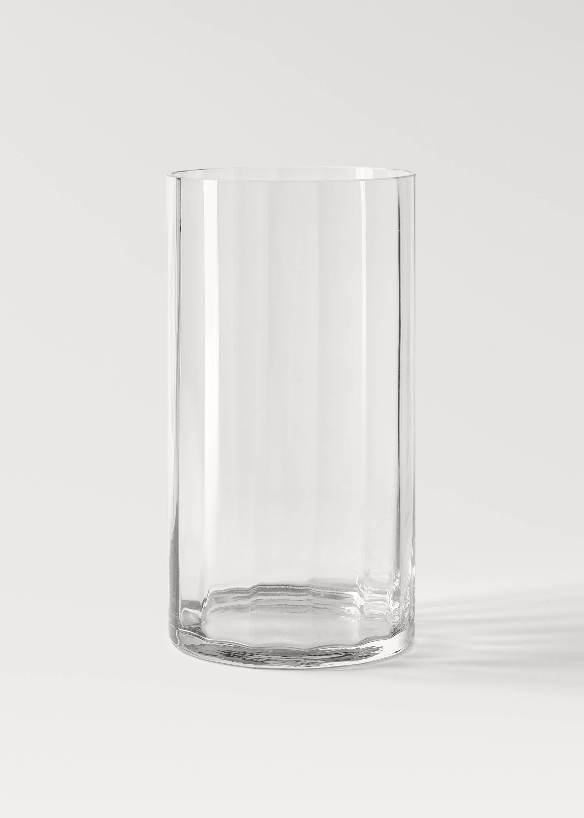 Hand-blown glass vase with large stripes - Article without model