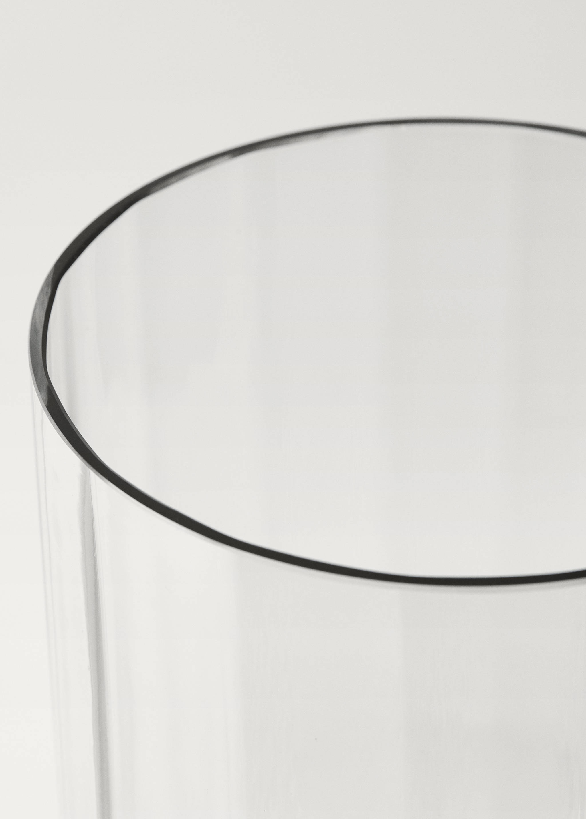 Hand-blown glass vase with large stripes - Details of the article 1