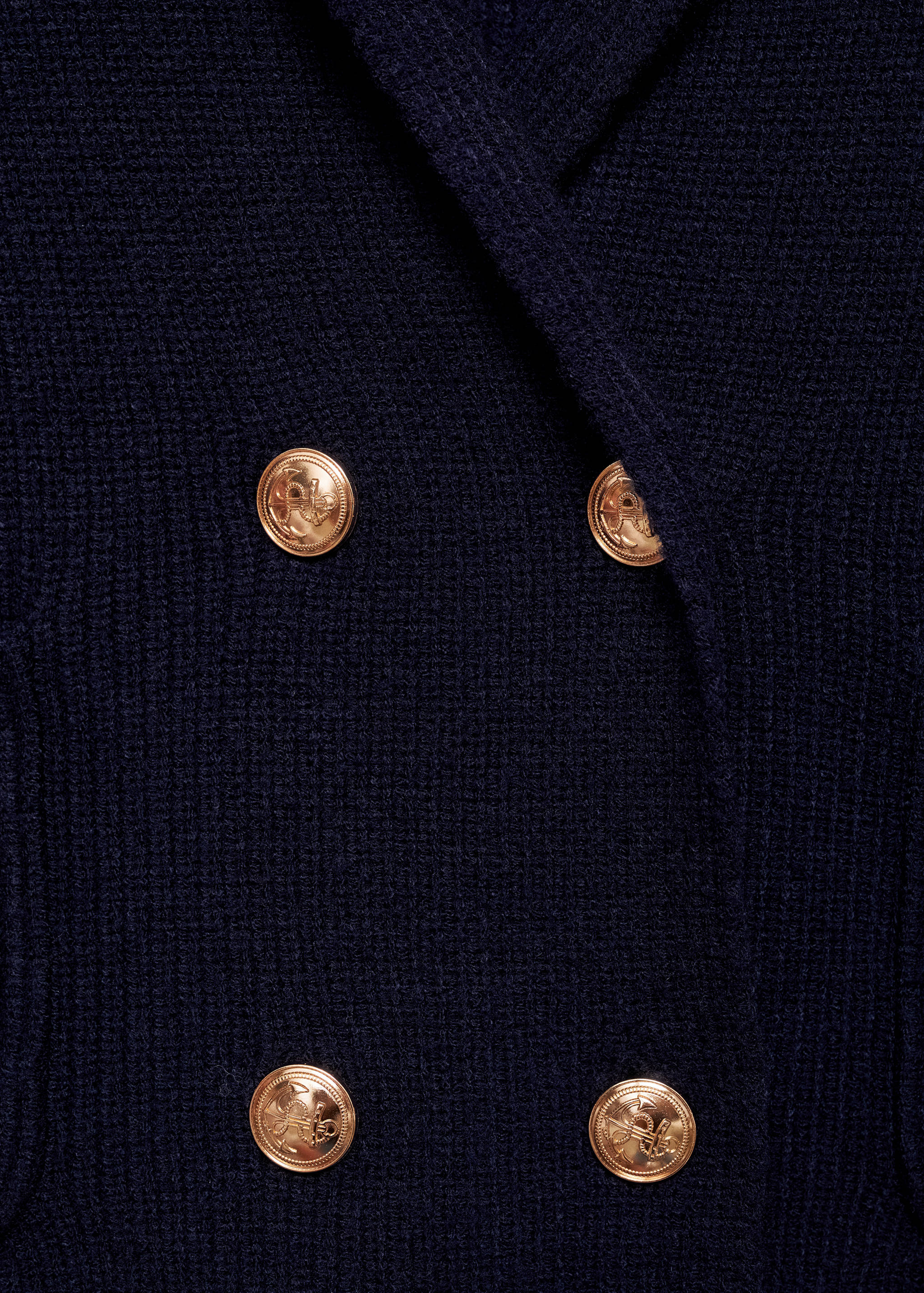 Double-breasted knitted jacket - Details of the article 8