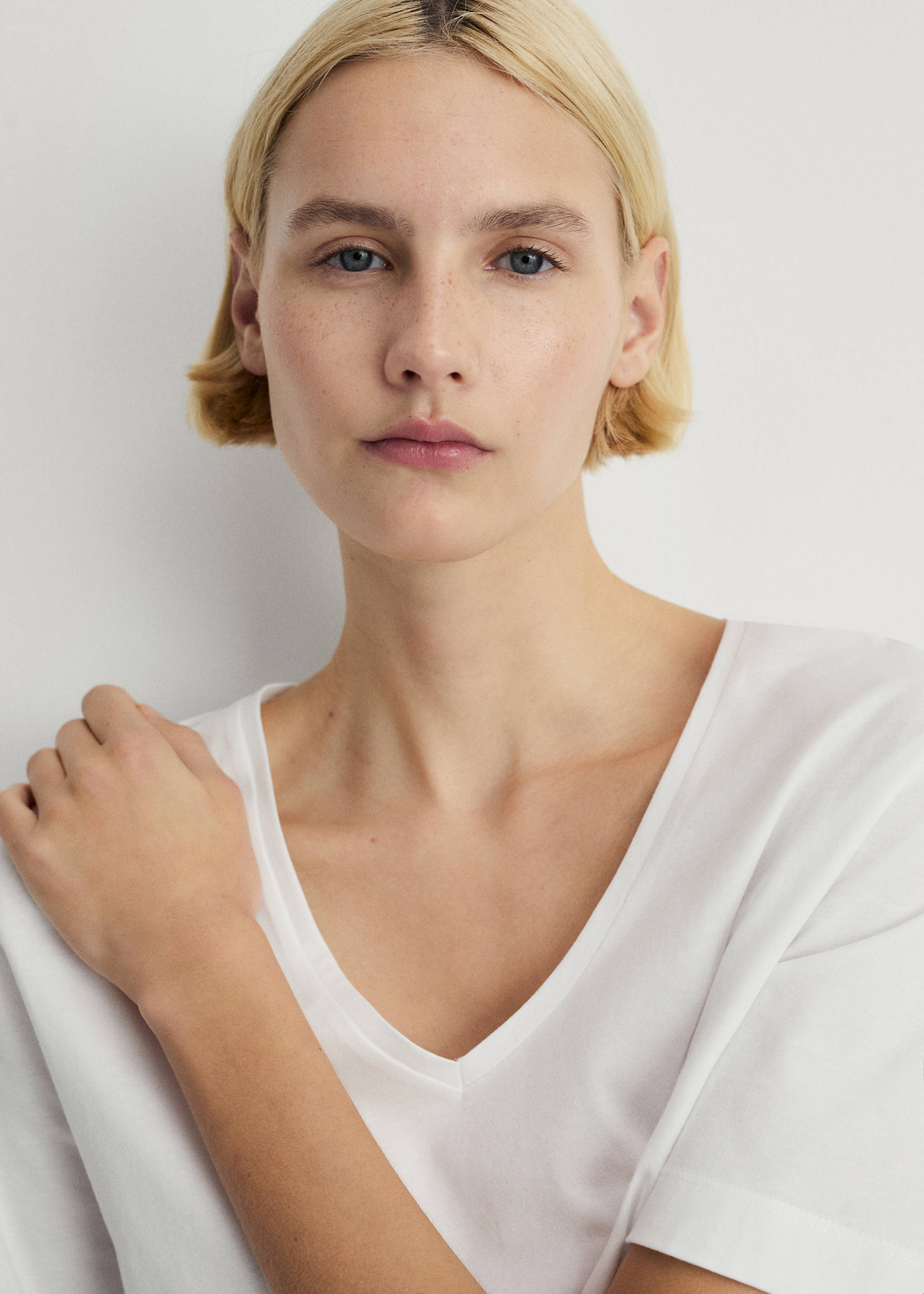 Pyjama deux pièces court en seersucker à rayures - Détail de l'article 1