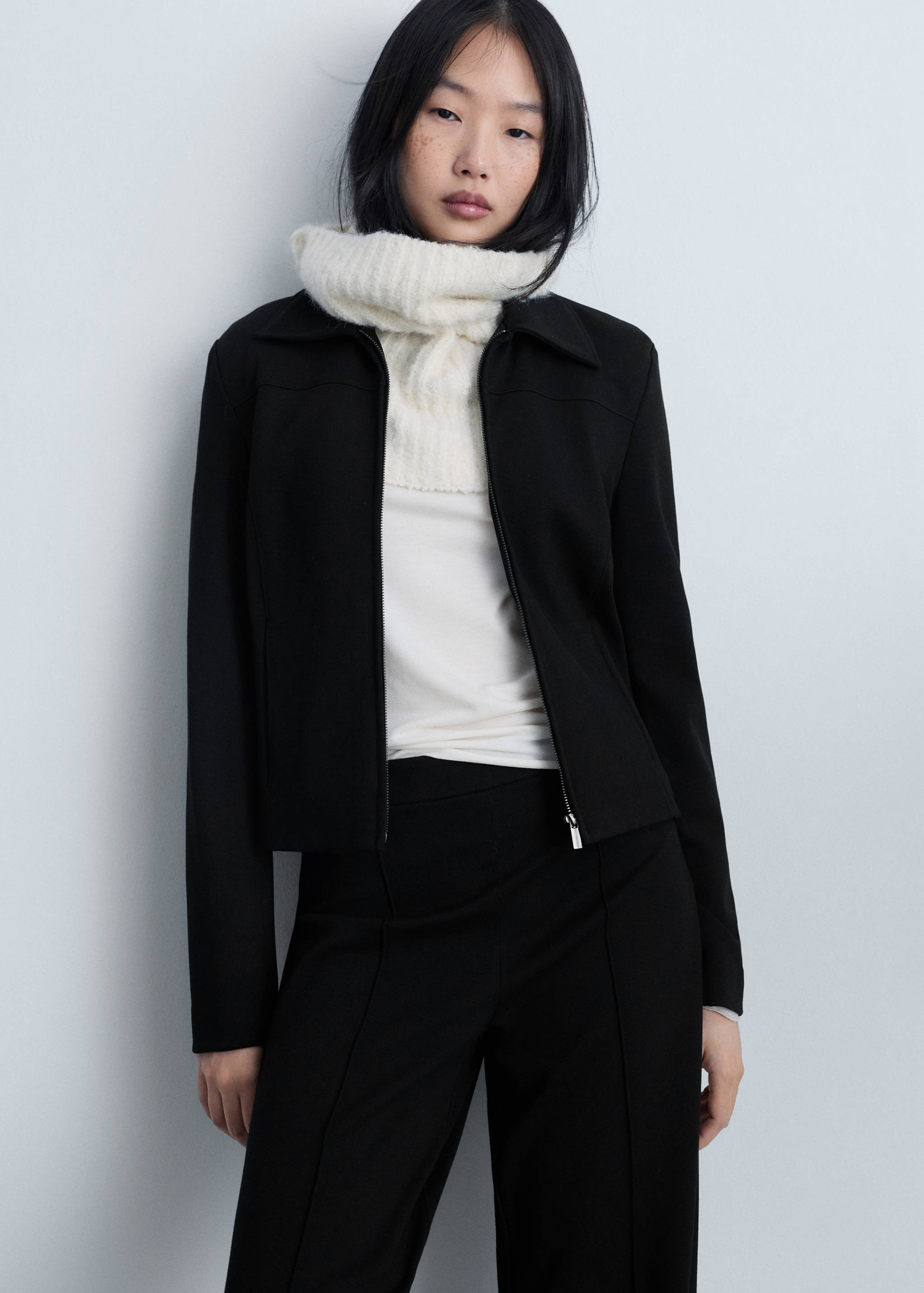 Wide leg trousers with slits - Details of the article 1