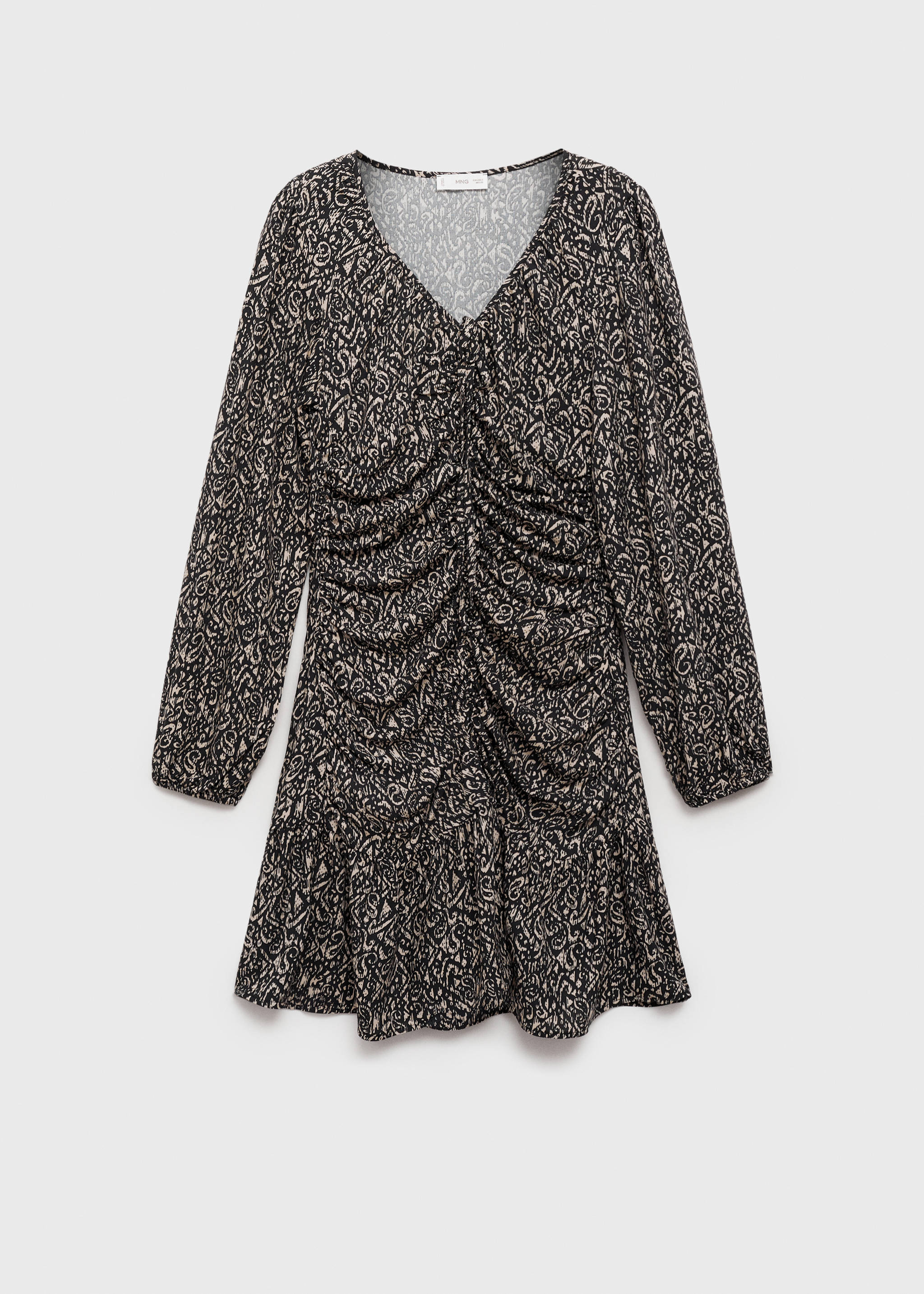 Printed ruched dress - Article without model