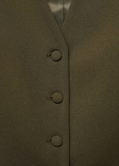 Suit waistcoat with buttons — Khaki 22