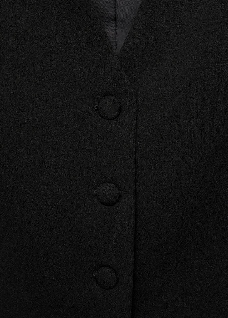 Suit waistcoat with buttons — Black