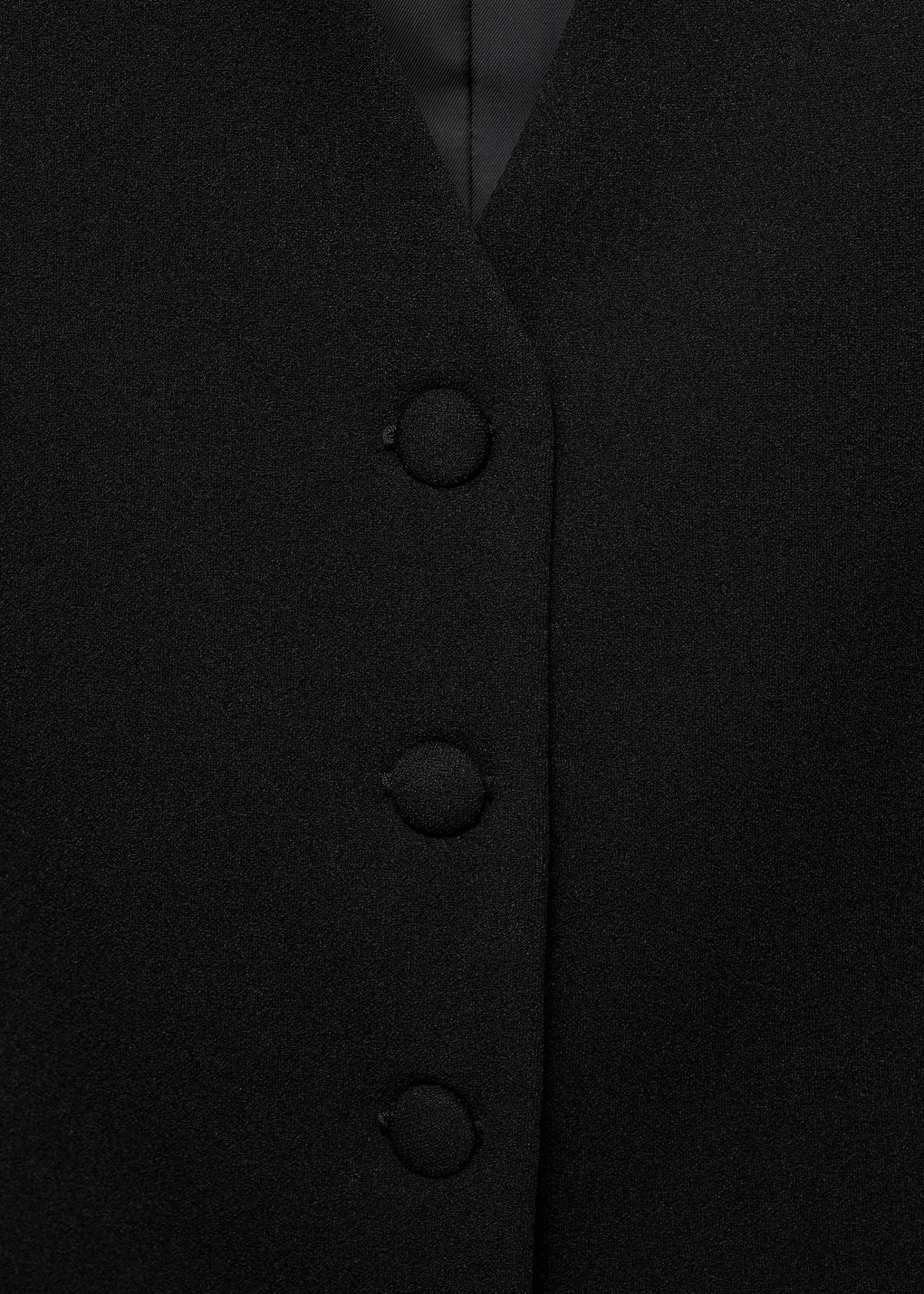 Suit waistcoat with buttons — Black