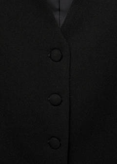 Suit waistcoat with buttons — Black 10