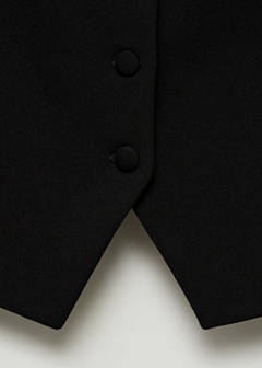 Suit waistcoat with buttons — Black 11