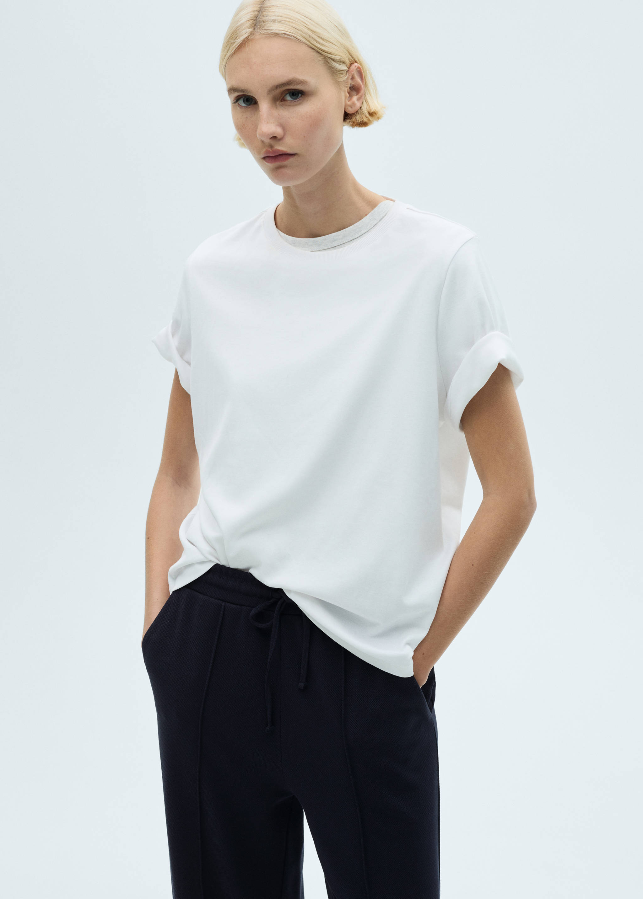 Calças jogger wideleg - Pormenor do artigo 1