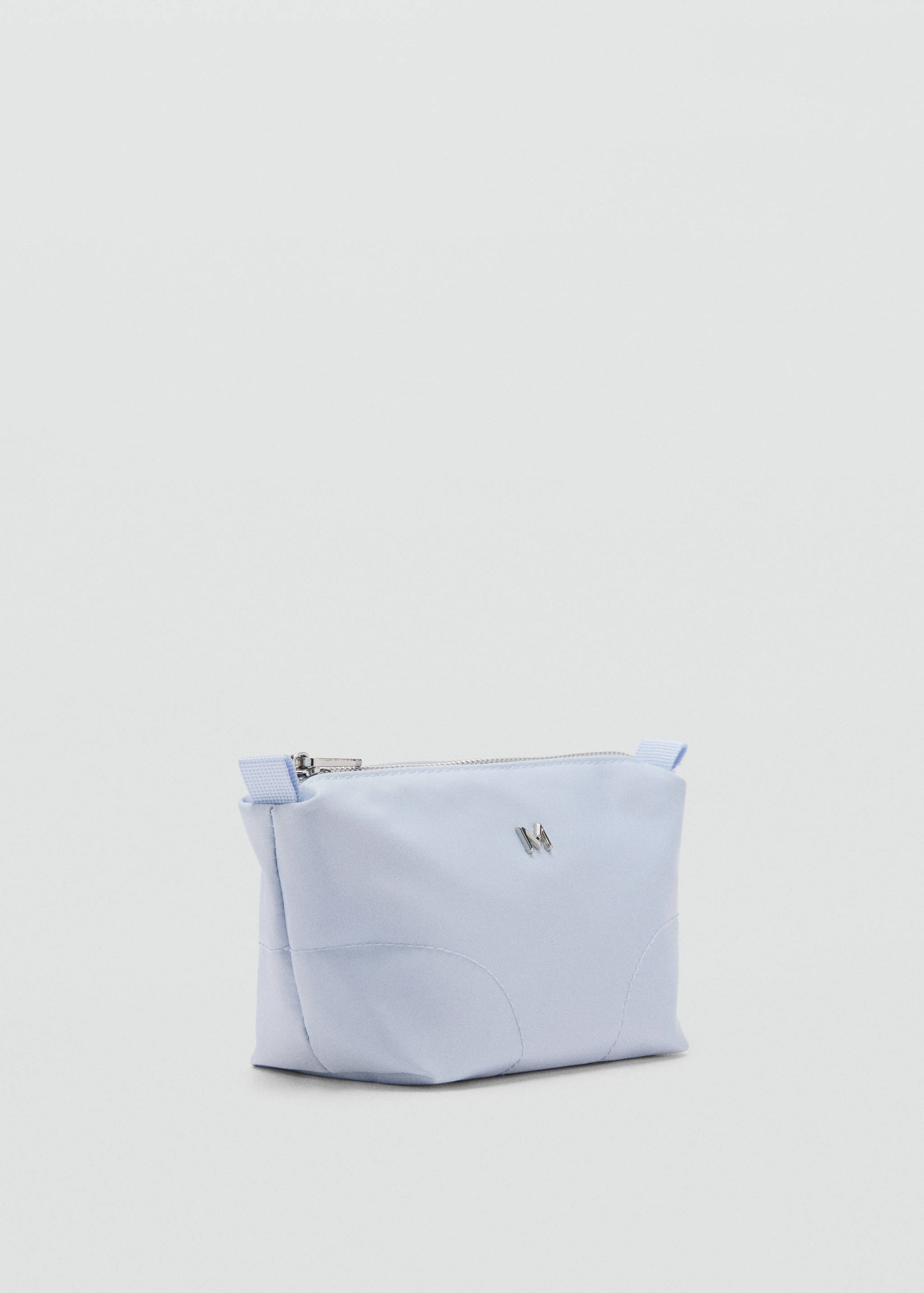 Zipped nylon cosmetics bag - Medium plane
