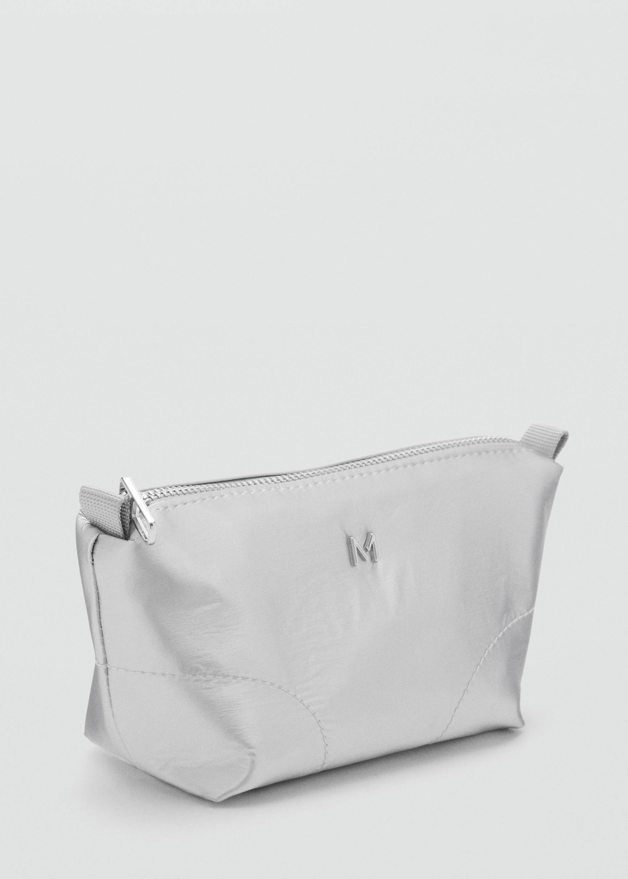 Zipped nylon cosmetics bag - Medium plane