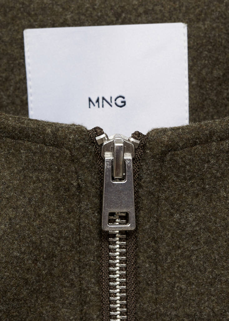 Gathered bomber jacket — Khaki