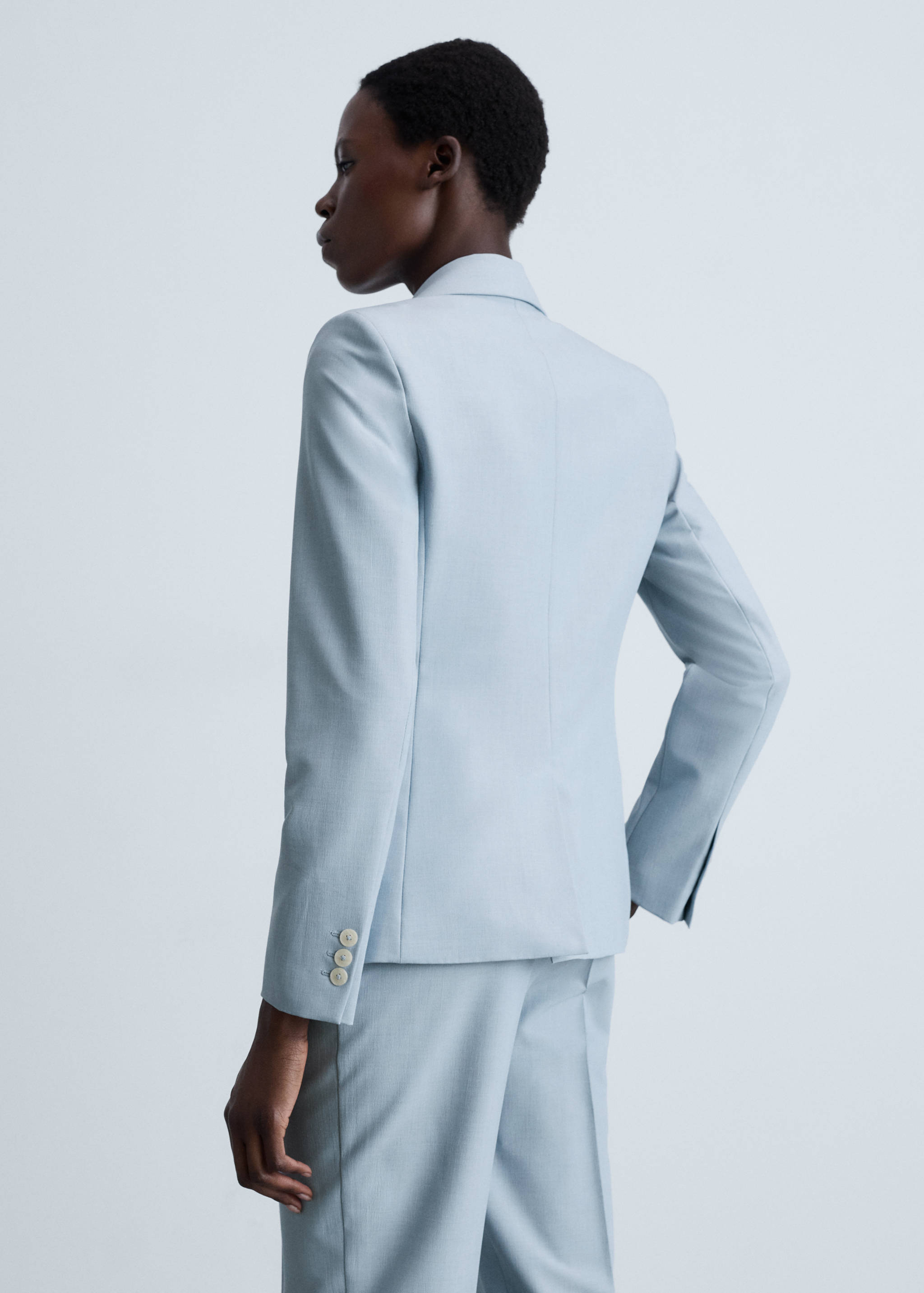 Blazer de fato justo - Verso do artigo