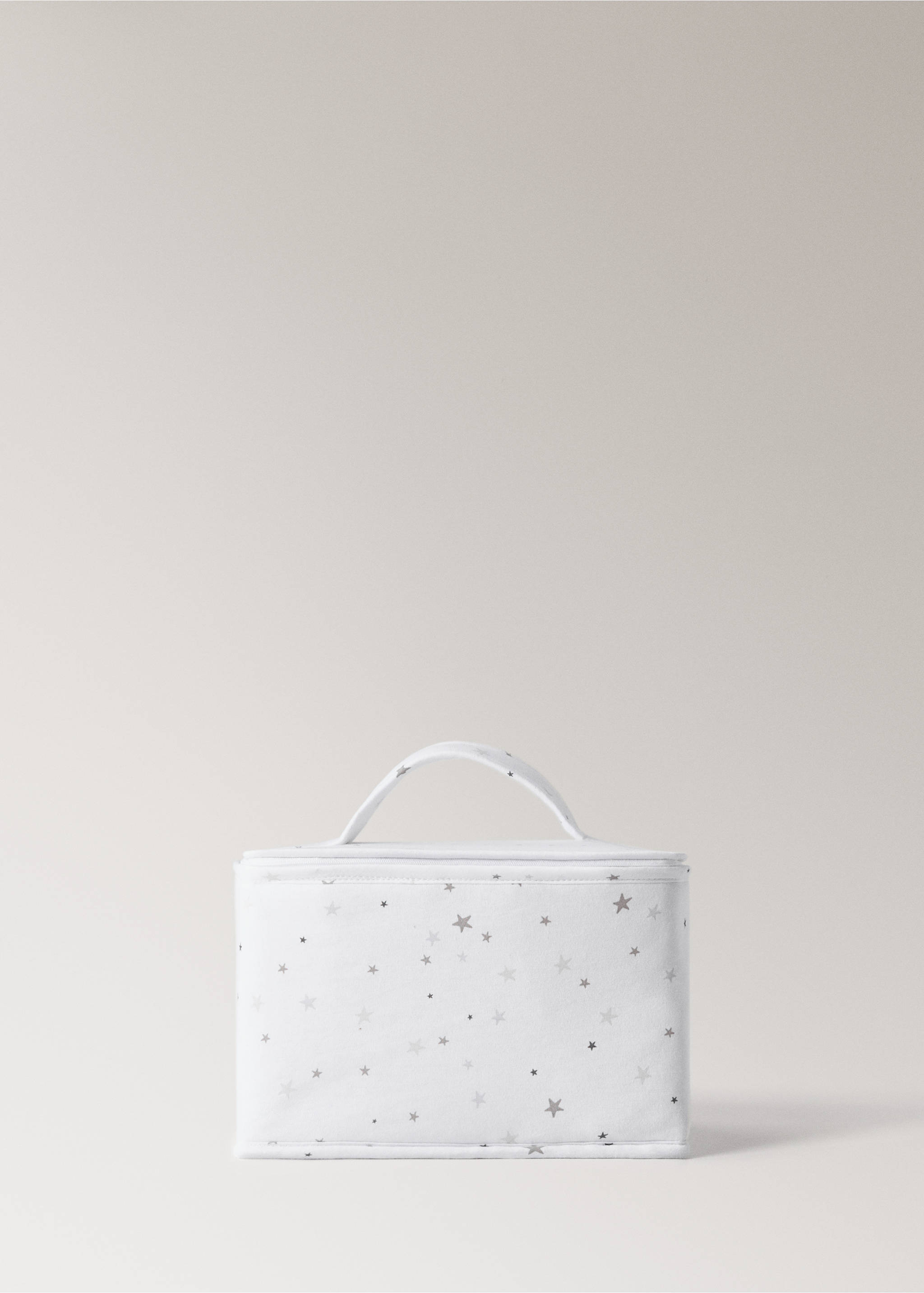 Children’s toiletry bag with star print - Article without model, White. Ref: 87063304-00.