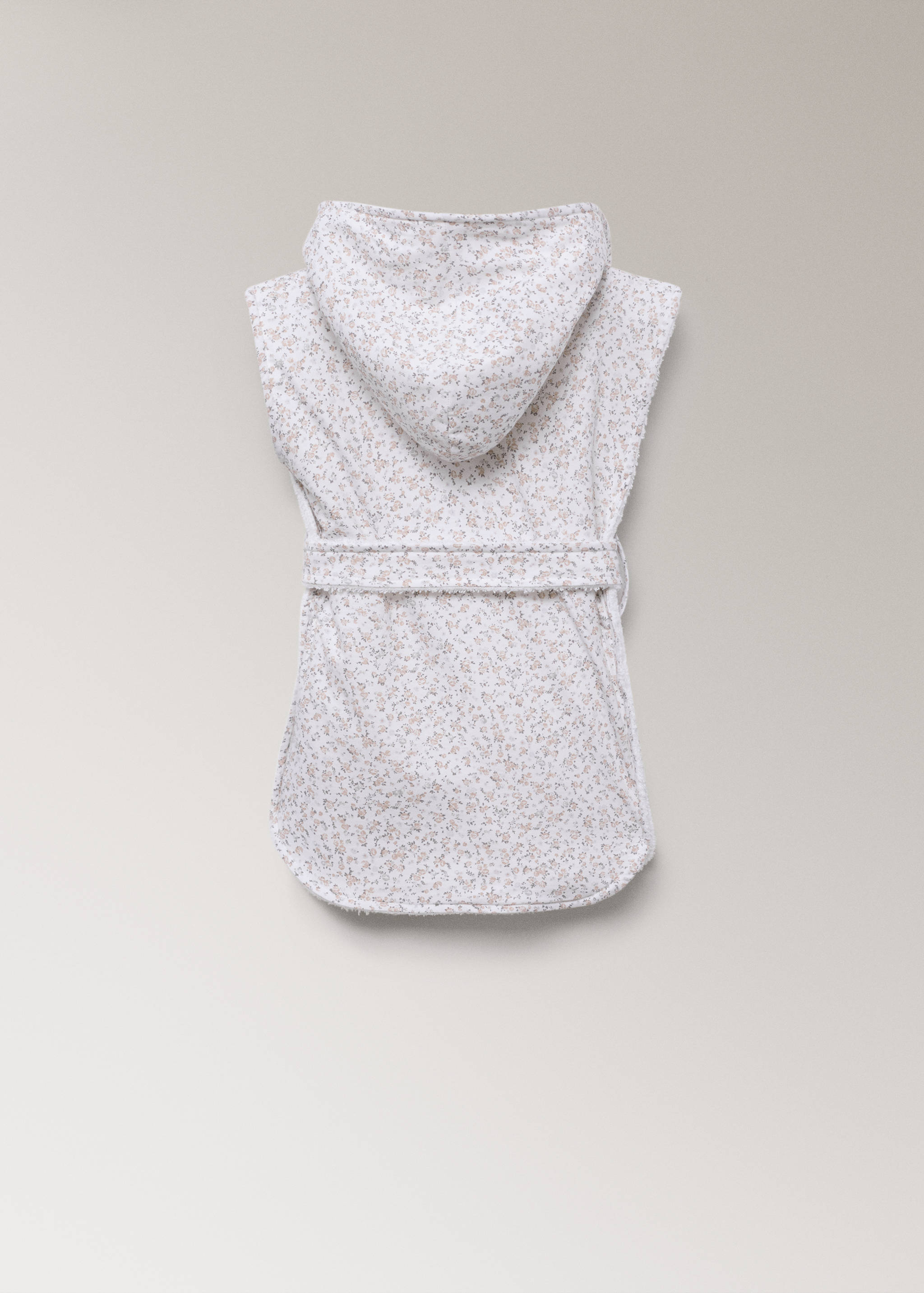 Children’s bathrobe with mini-flower print - Details of the article 1