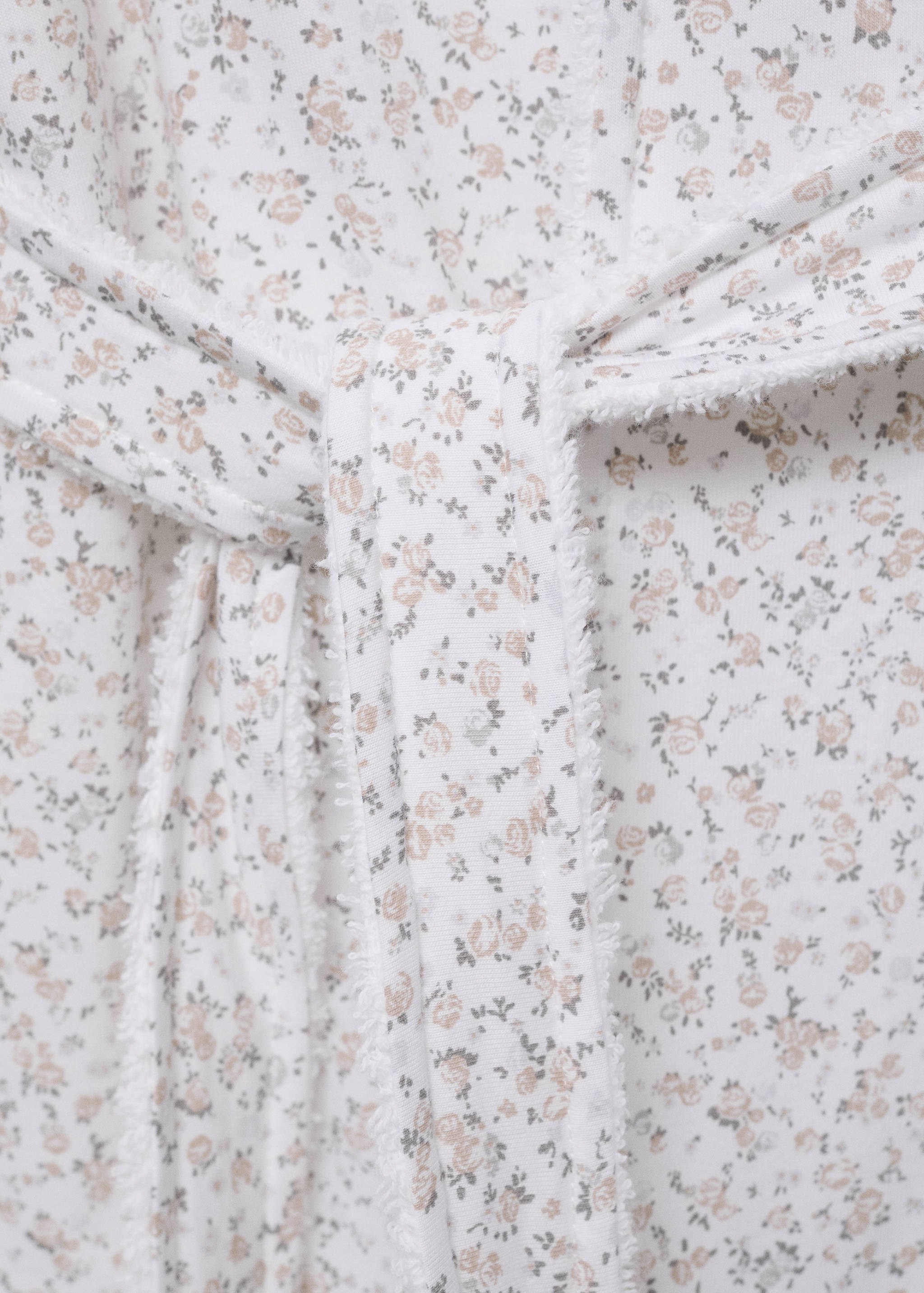 Children’s bathrobe with mini-flower print - Details of the article 2
