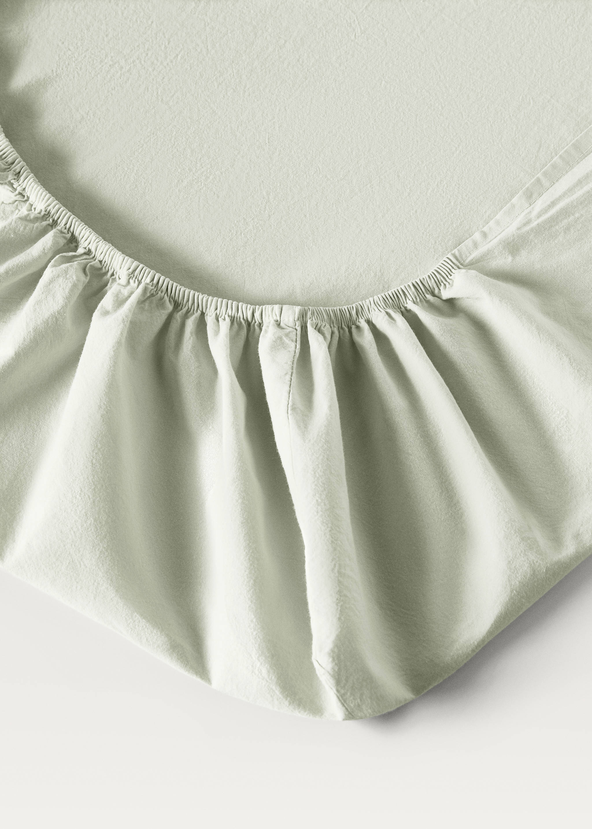 Spannbettlaken für Kinderbett aus gewaschener Baumwolle, 90 cm Bett - Detail des Artikels 1