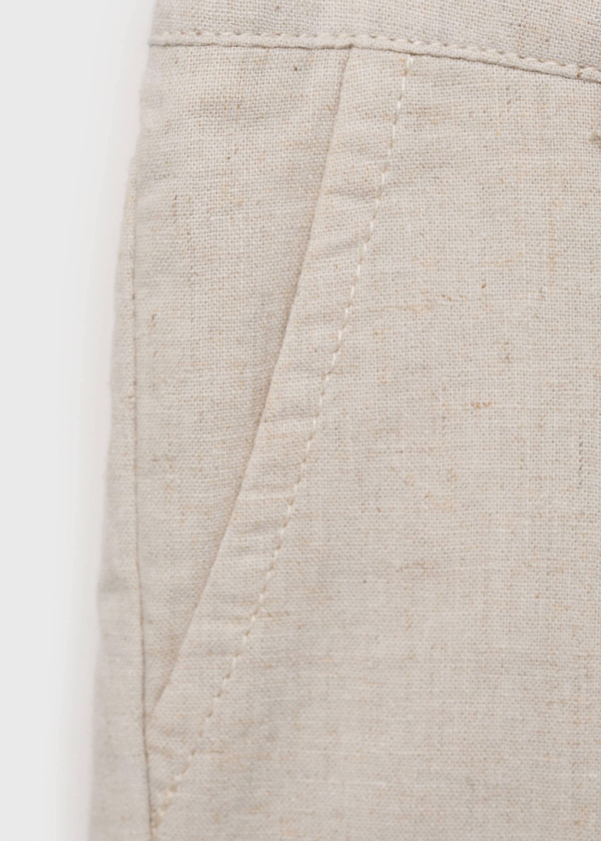 Linen-blend Bermuda shorts - Details of the article 8