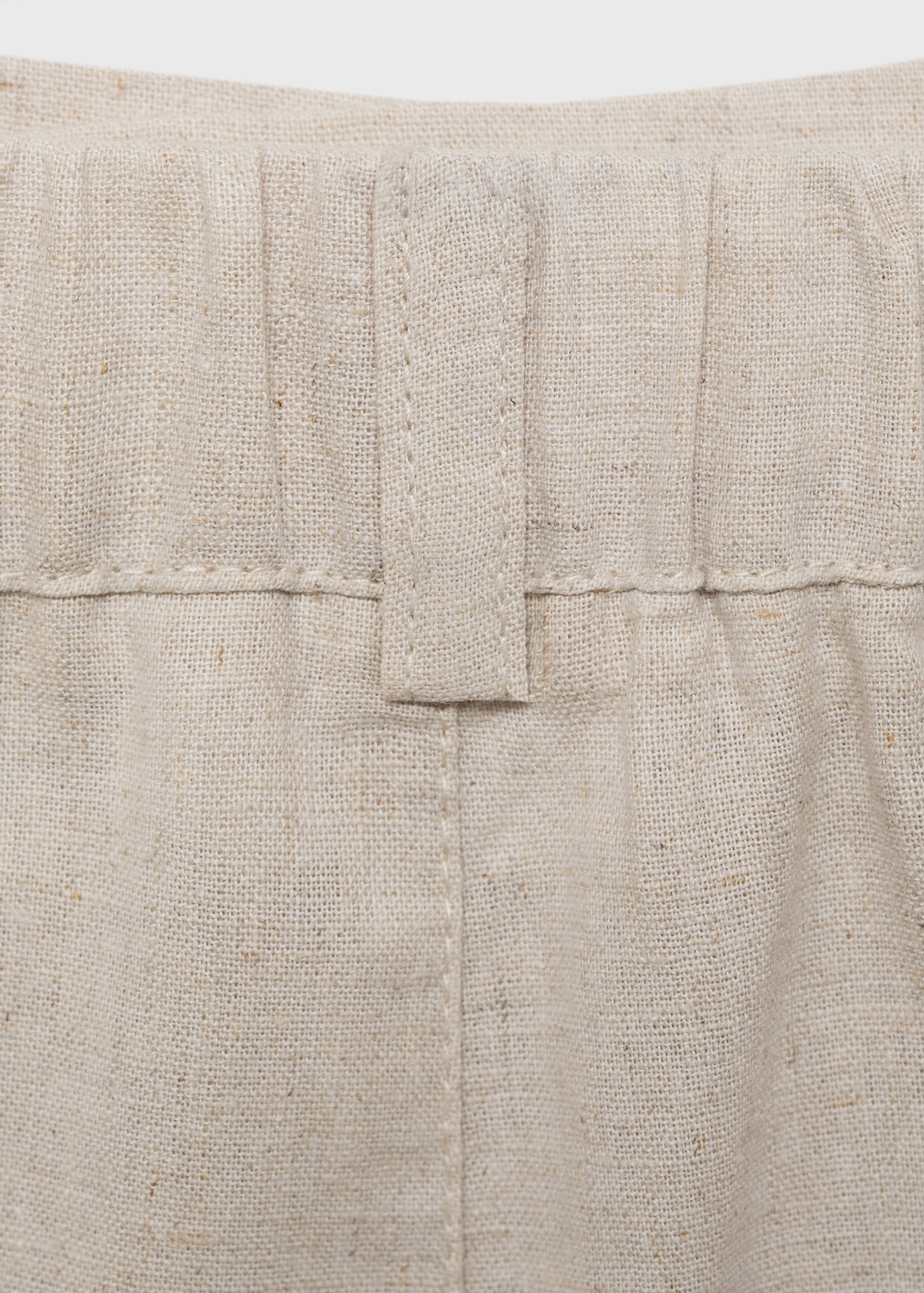 Linen-blend Bermuda shorts - Details of the article 0