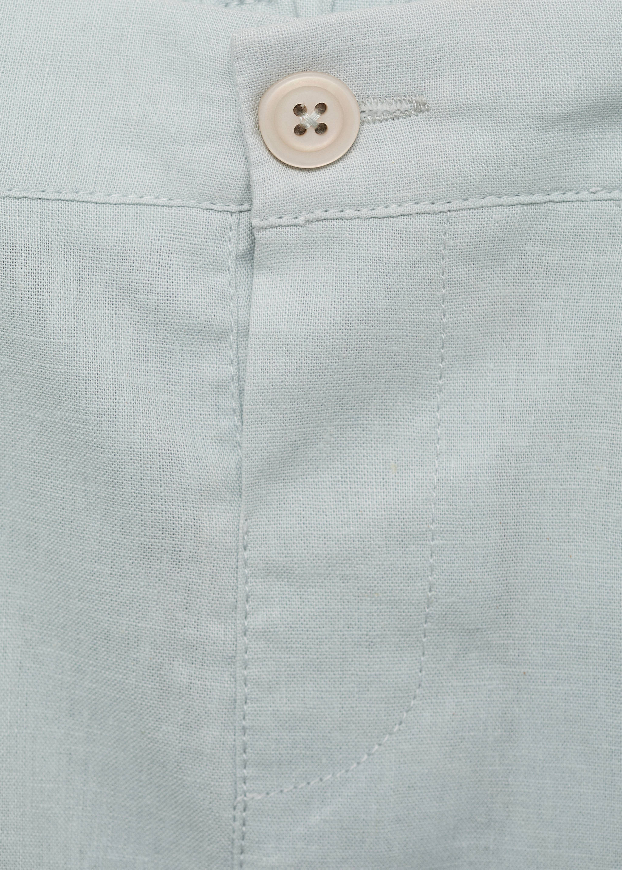 Linen-blend Bermuda shorts - Details of the article 0