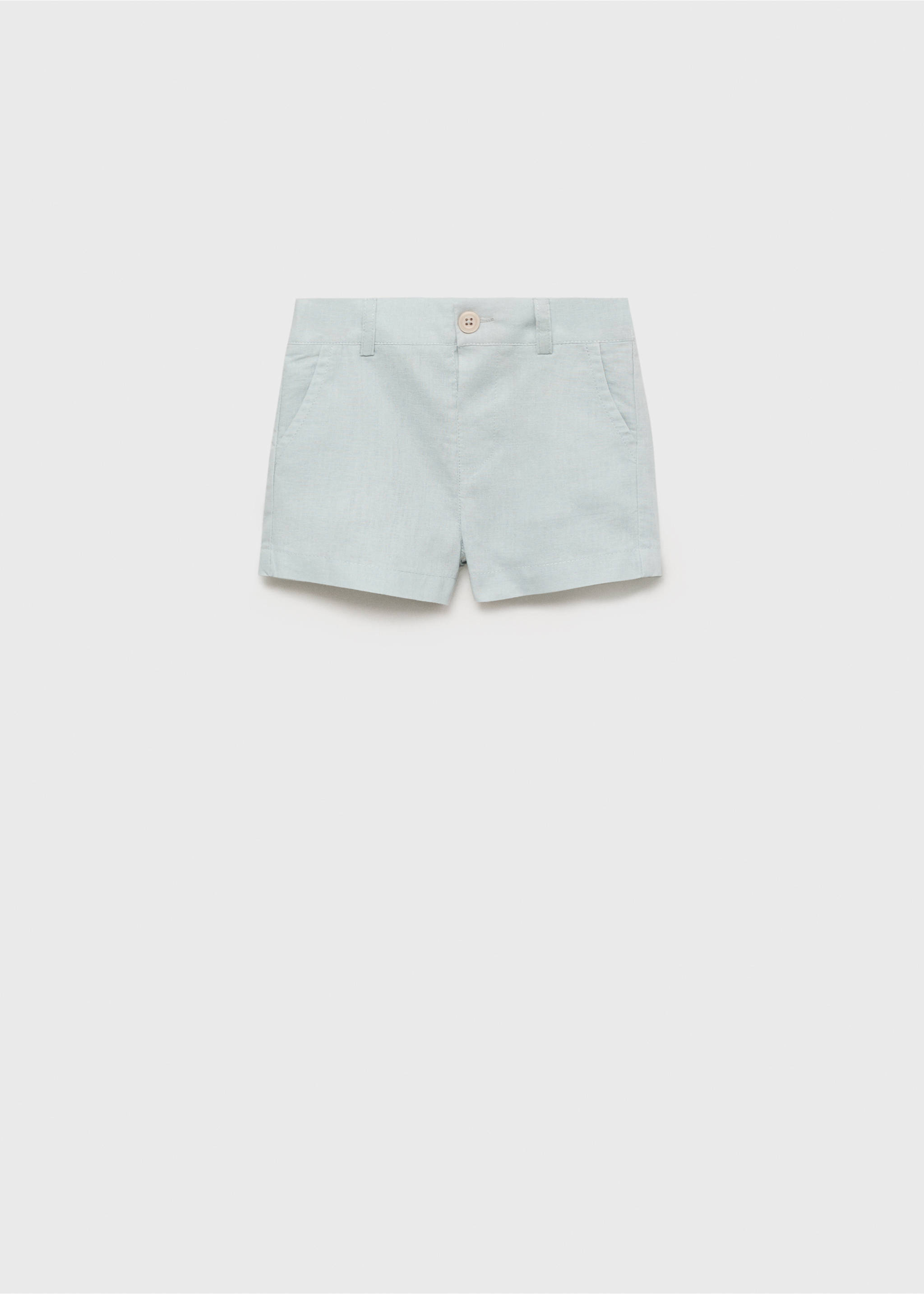 Bermudas lino - Artículo sin modelo, Azul celeste. Ref: 87063634-00.