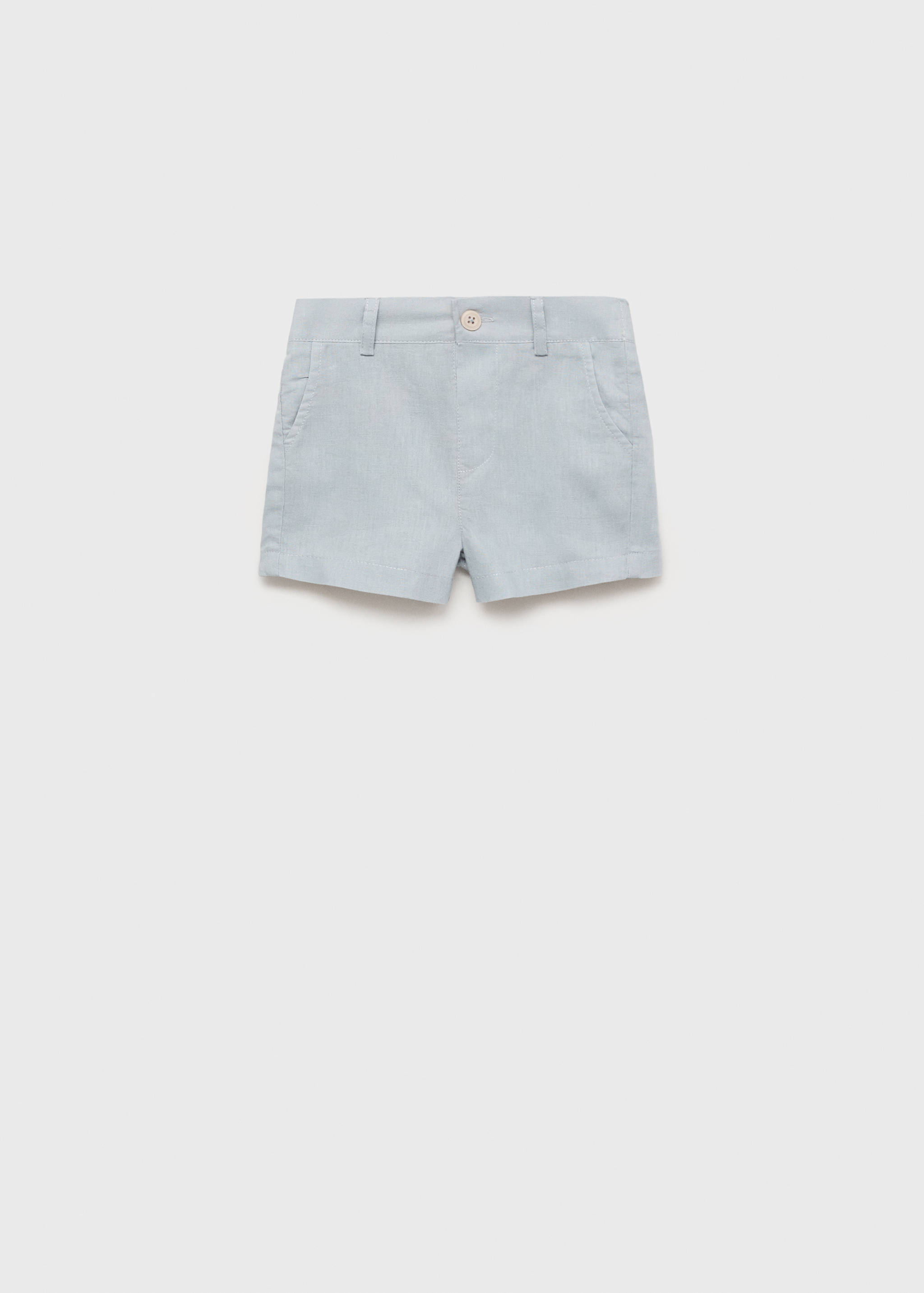 Linen-blend Bermuda shorts - Article without model