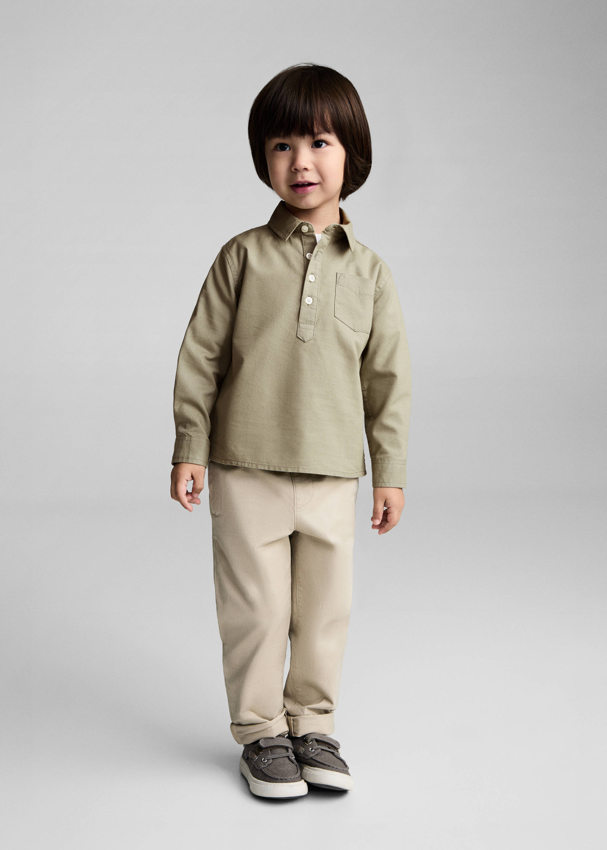 Chemise coton style polo - Plan général