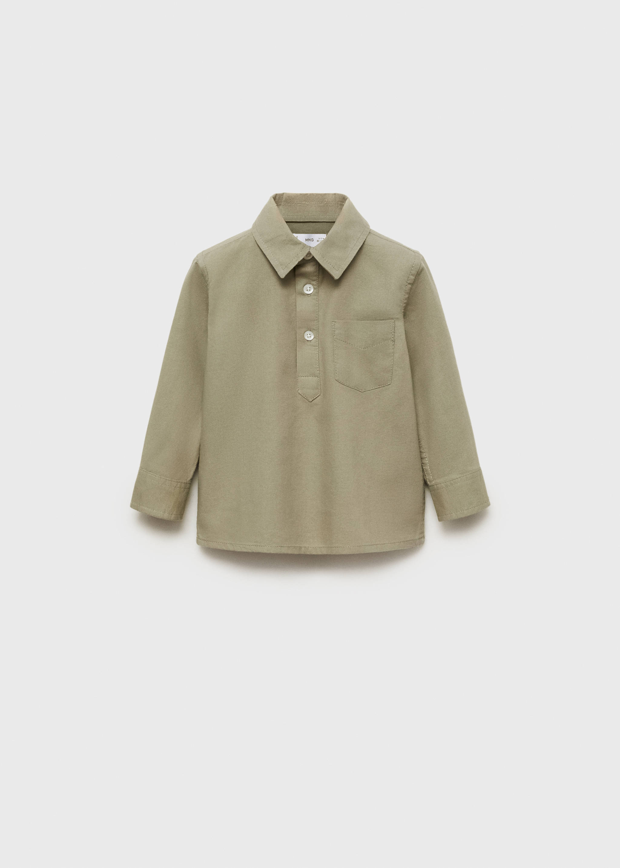 Chemise coton style polo - Article sans modèle