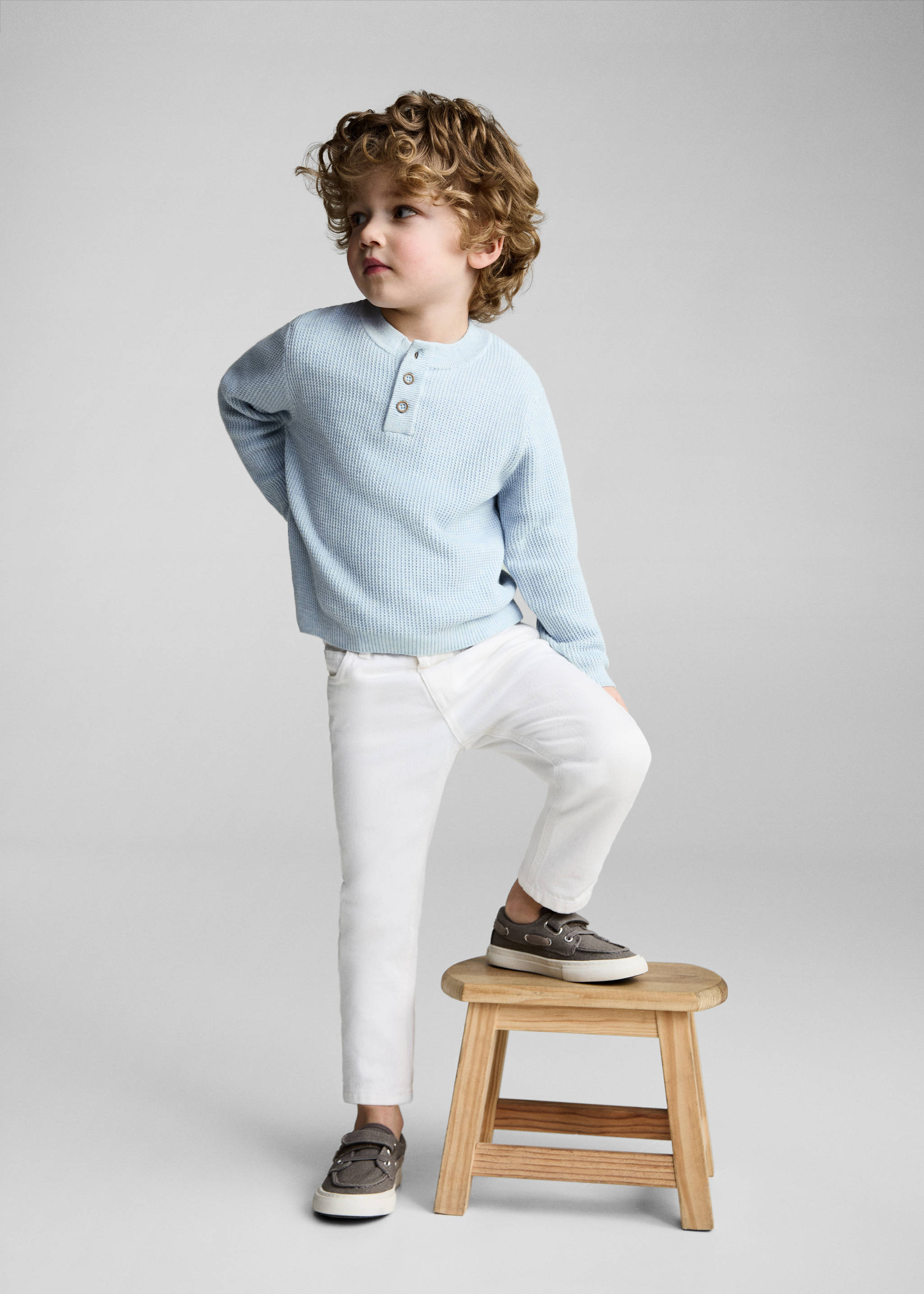 Knitted cotton sweater - Details of the article 2