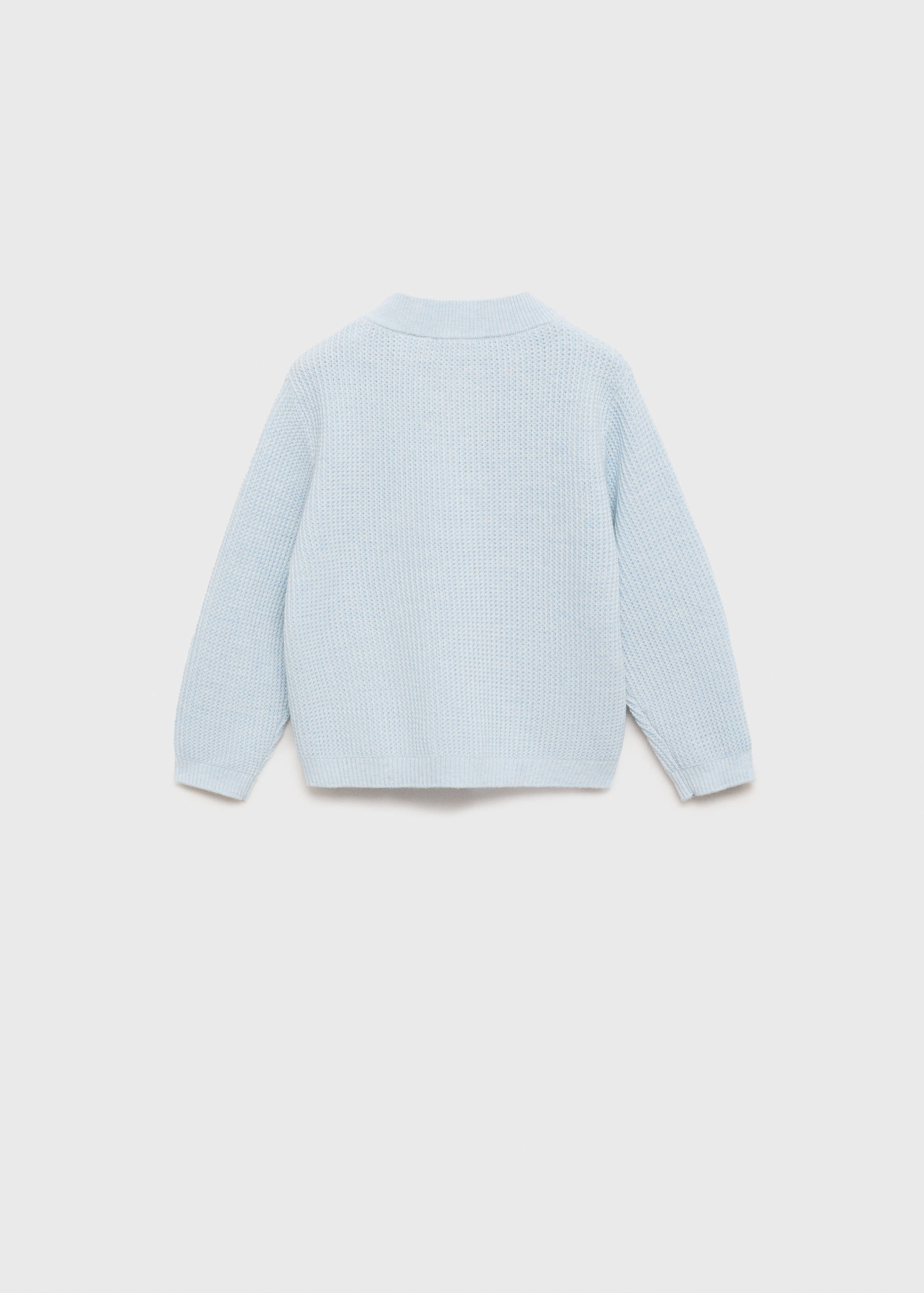 Knitted cotton sweater - Reverse of the article