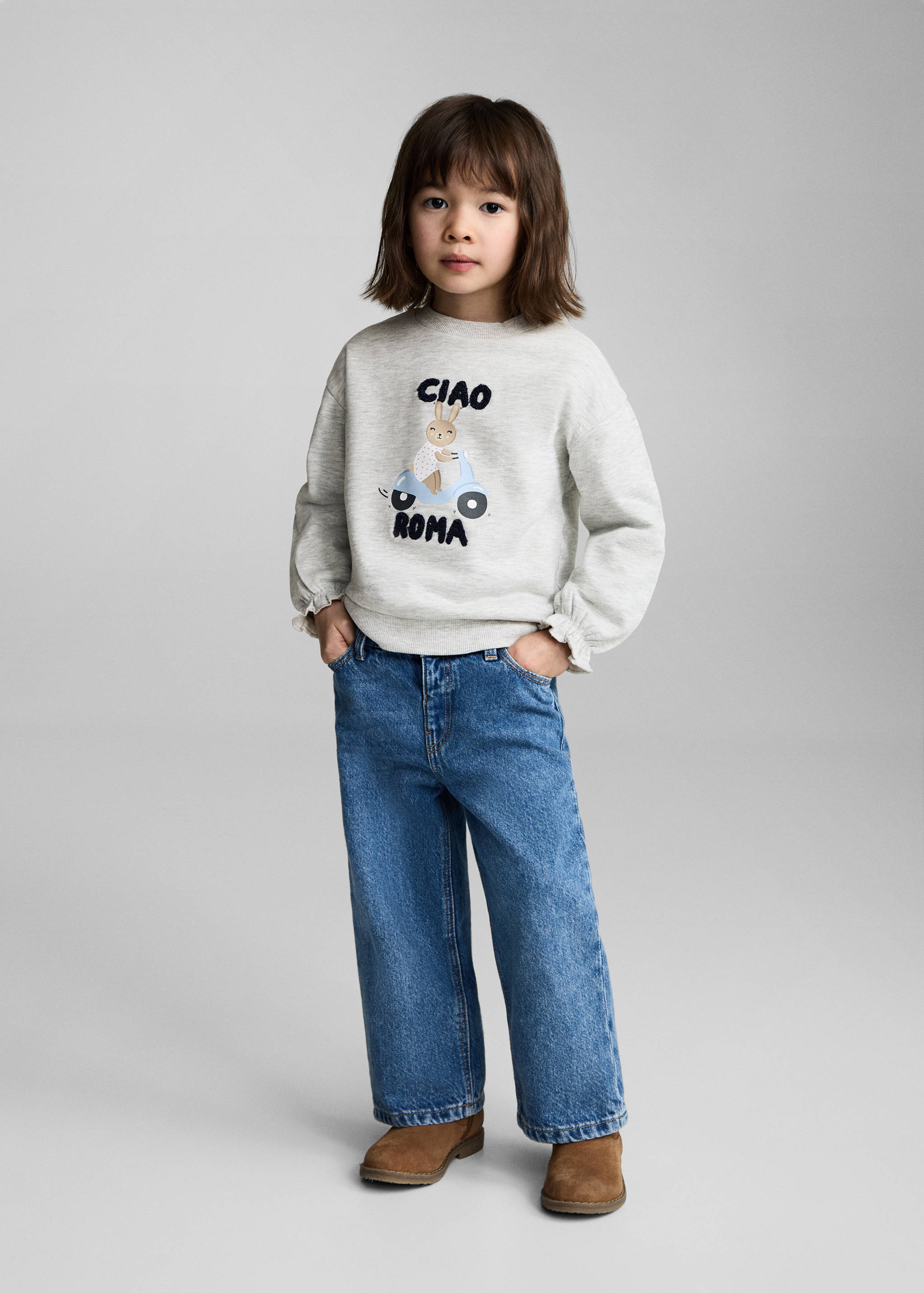 Doku desenli sweatshirt - Genel plan