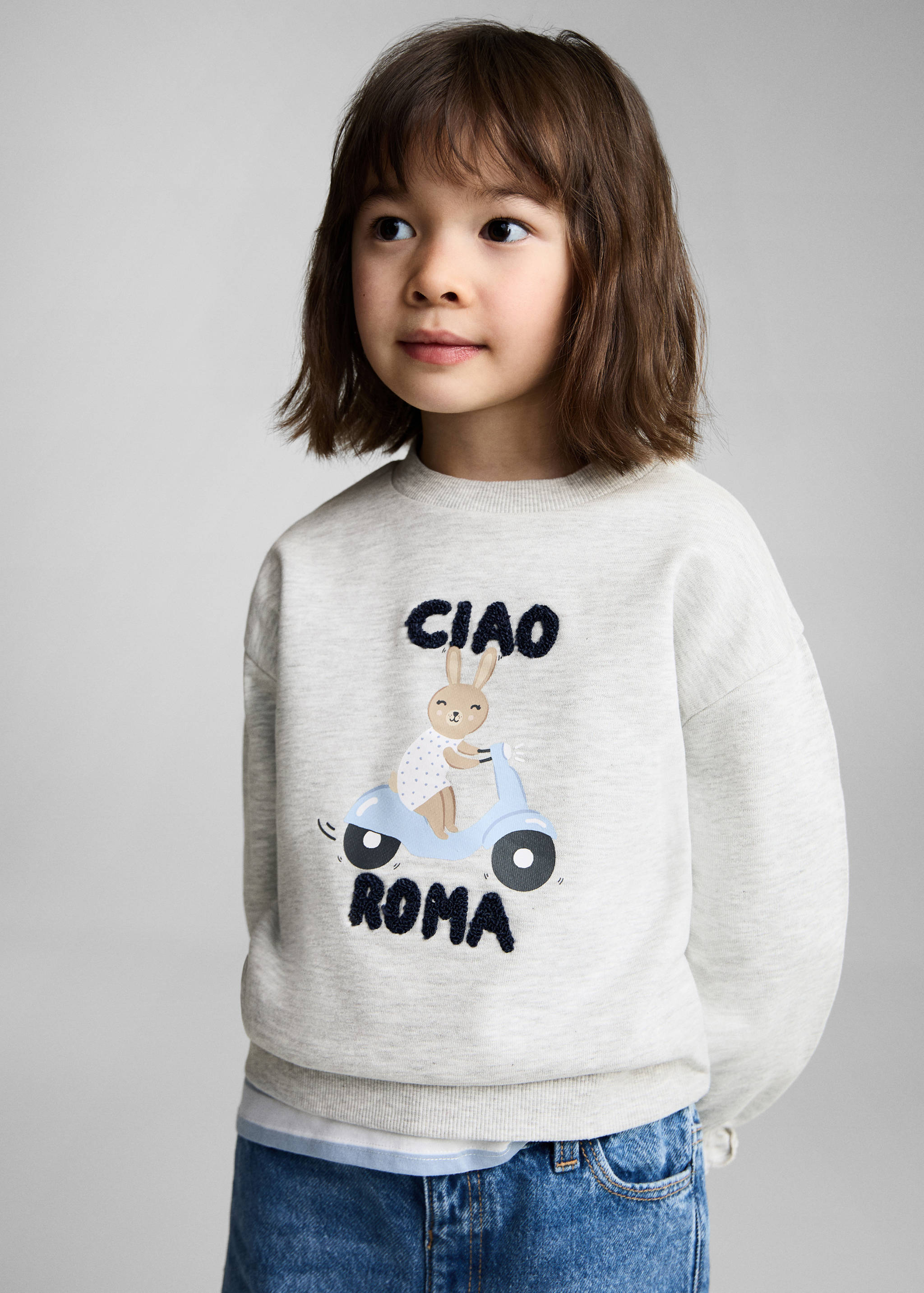 Doku desenli sweatshirt - Orta plan
