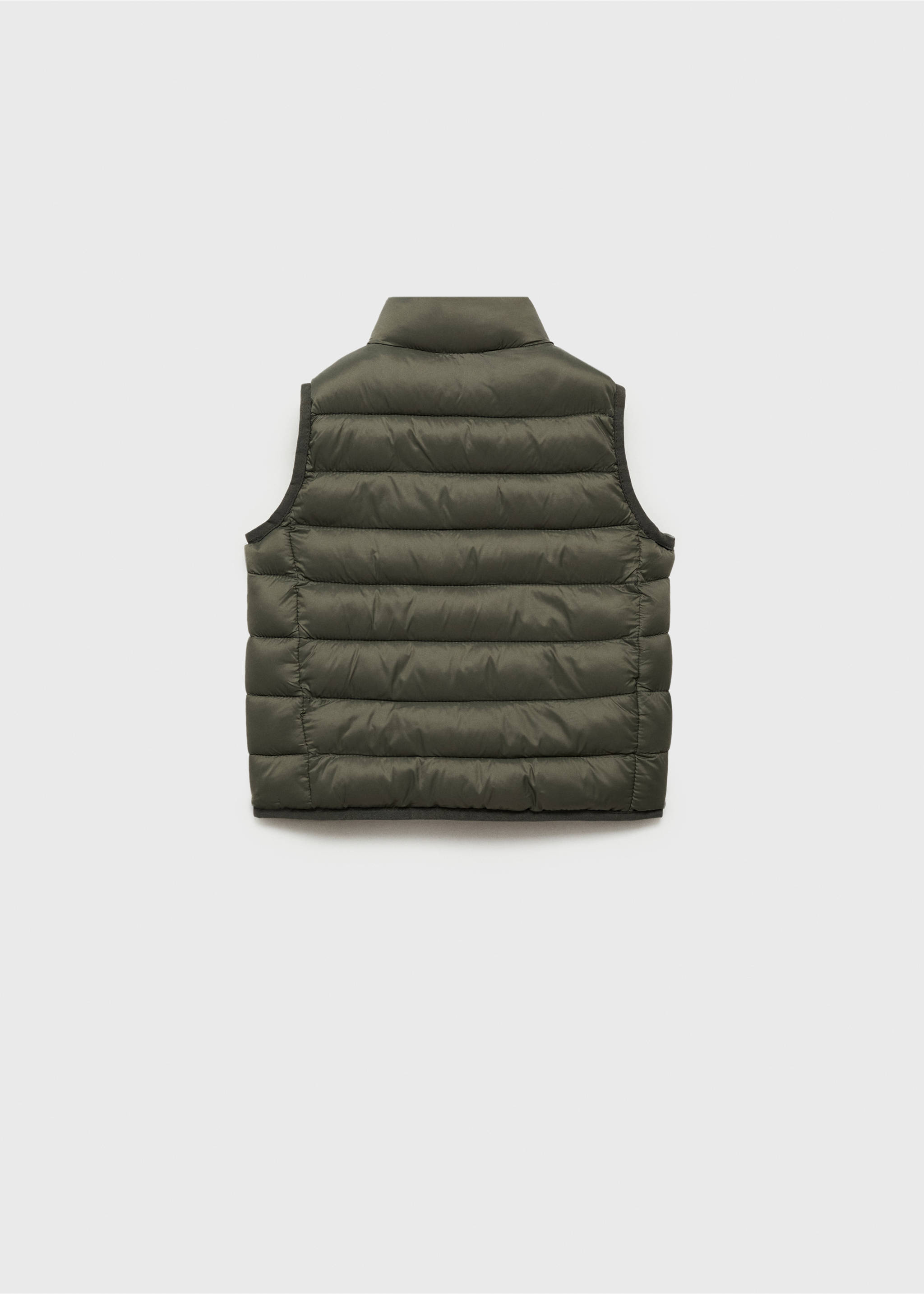 Quilted gilet - Reverse of the article, Khaki. Ref: 87063651-00.