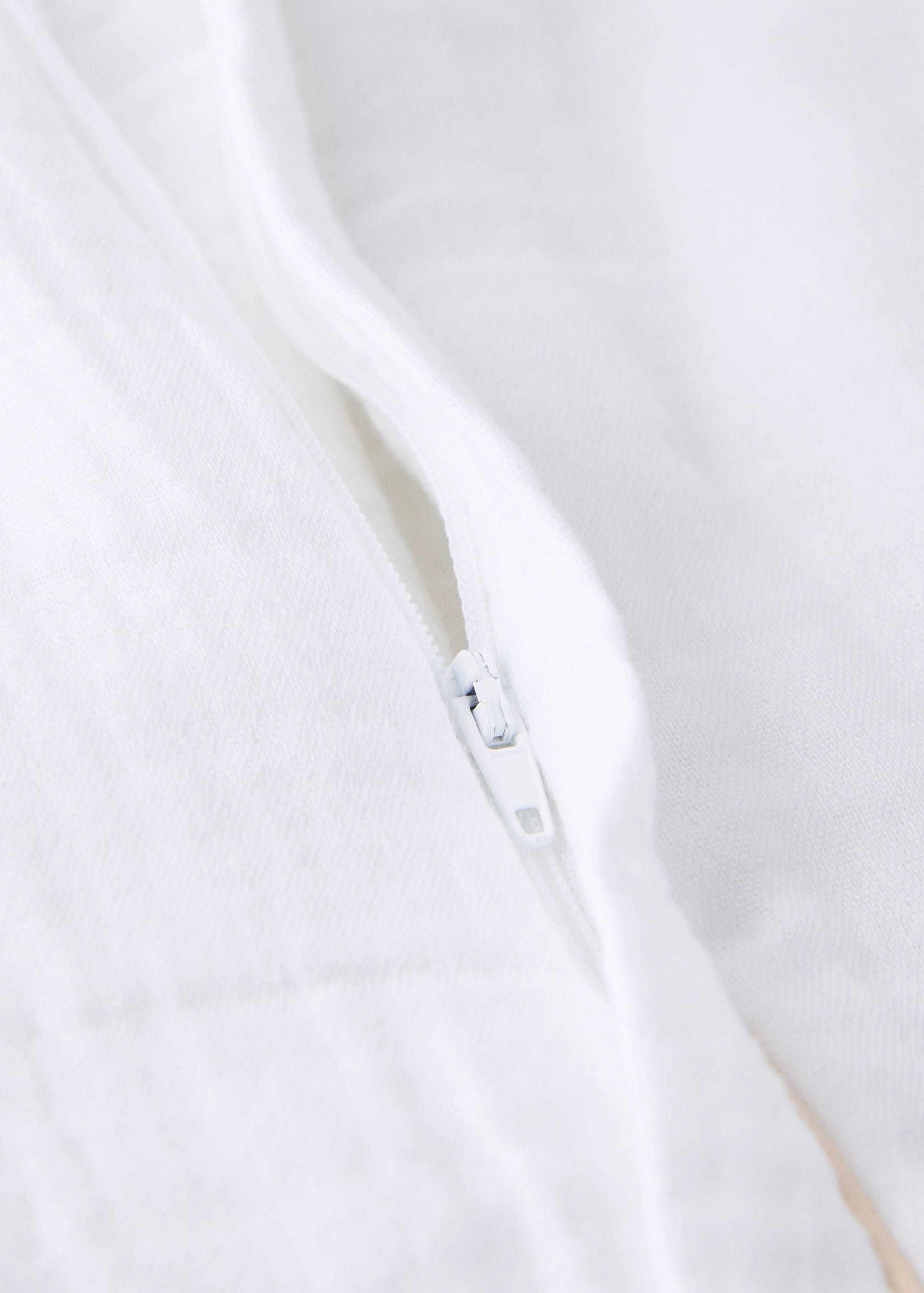 Cotton gauze baby sleeping with contrast piping - Details of the article 1