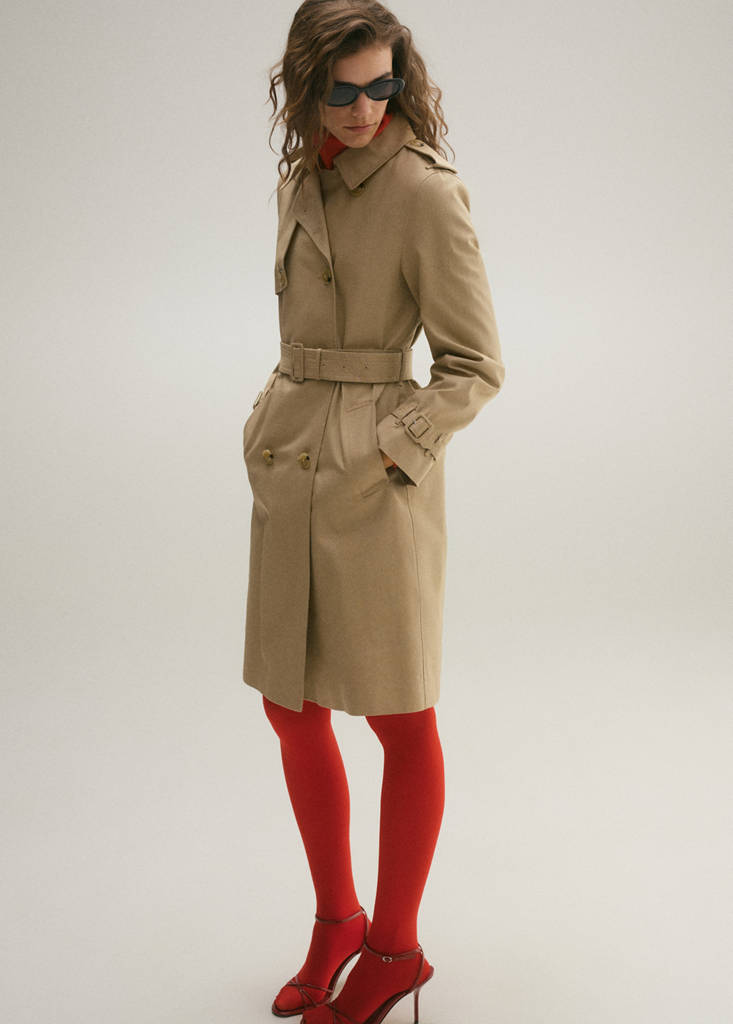 Classic trench coat with belt